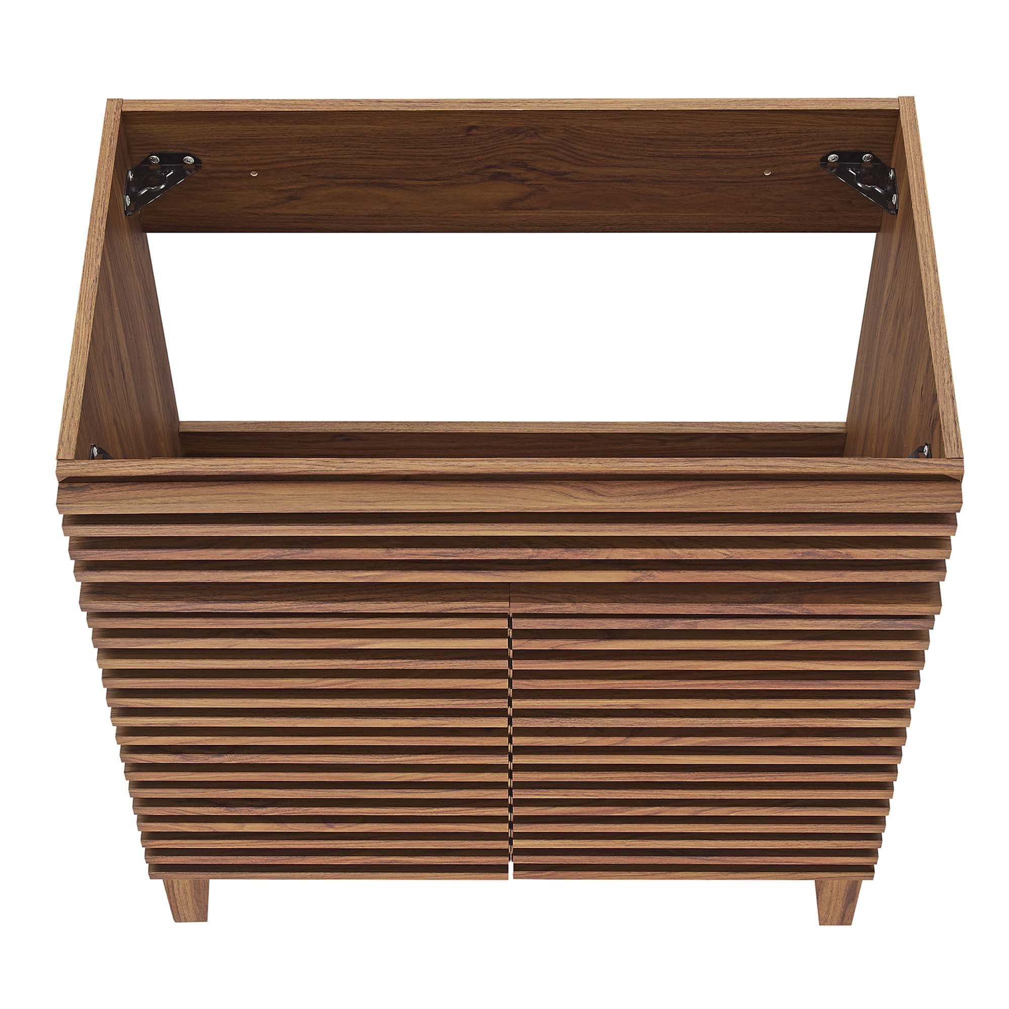 Render 30" Bathroom Vanity Cabinet (Sink Basin Not Included), Walnut