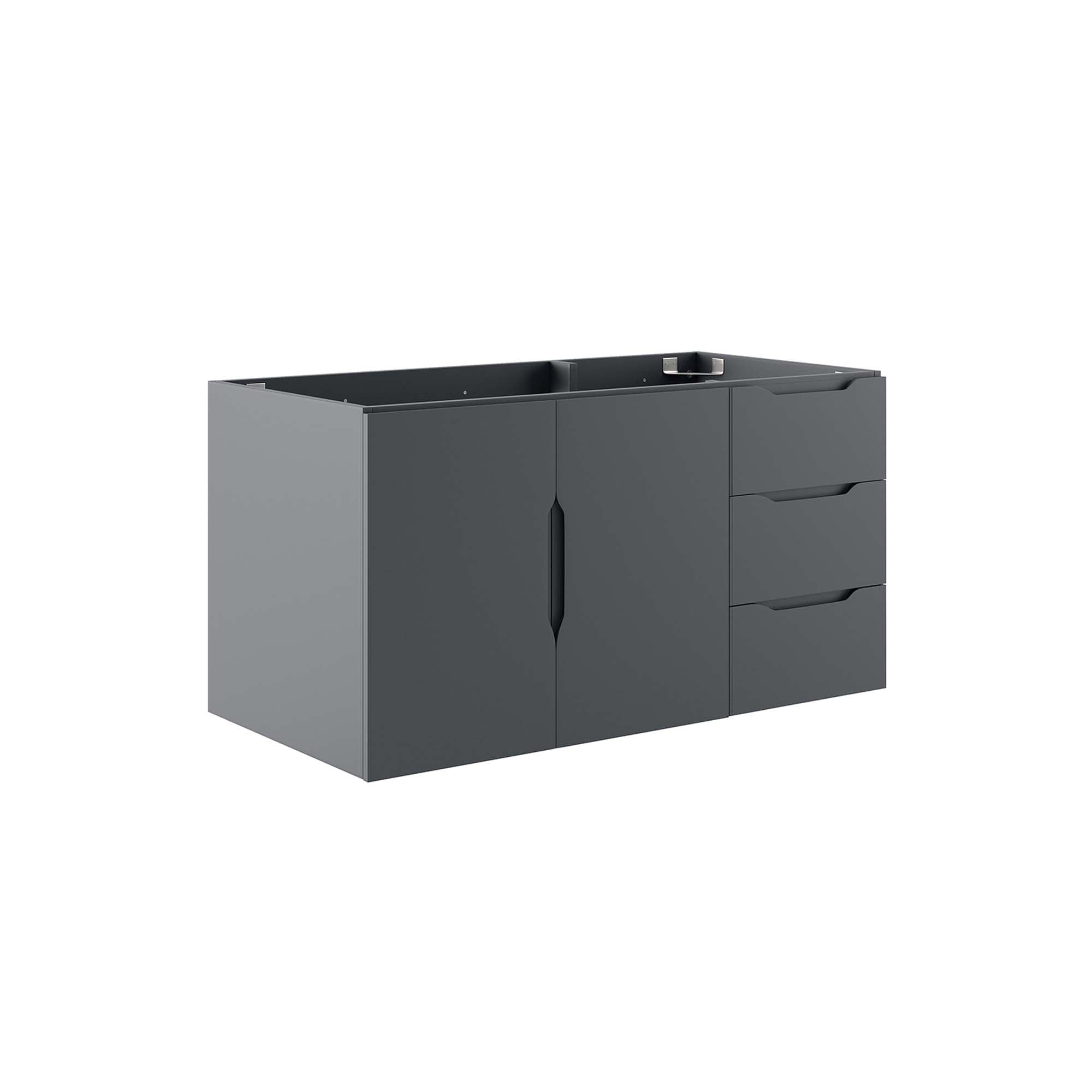 Vitality 36" Bathroom Vanity Cabinet (Sink Basin Not Included), Gray