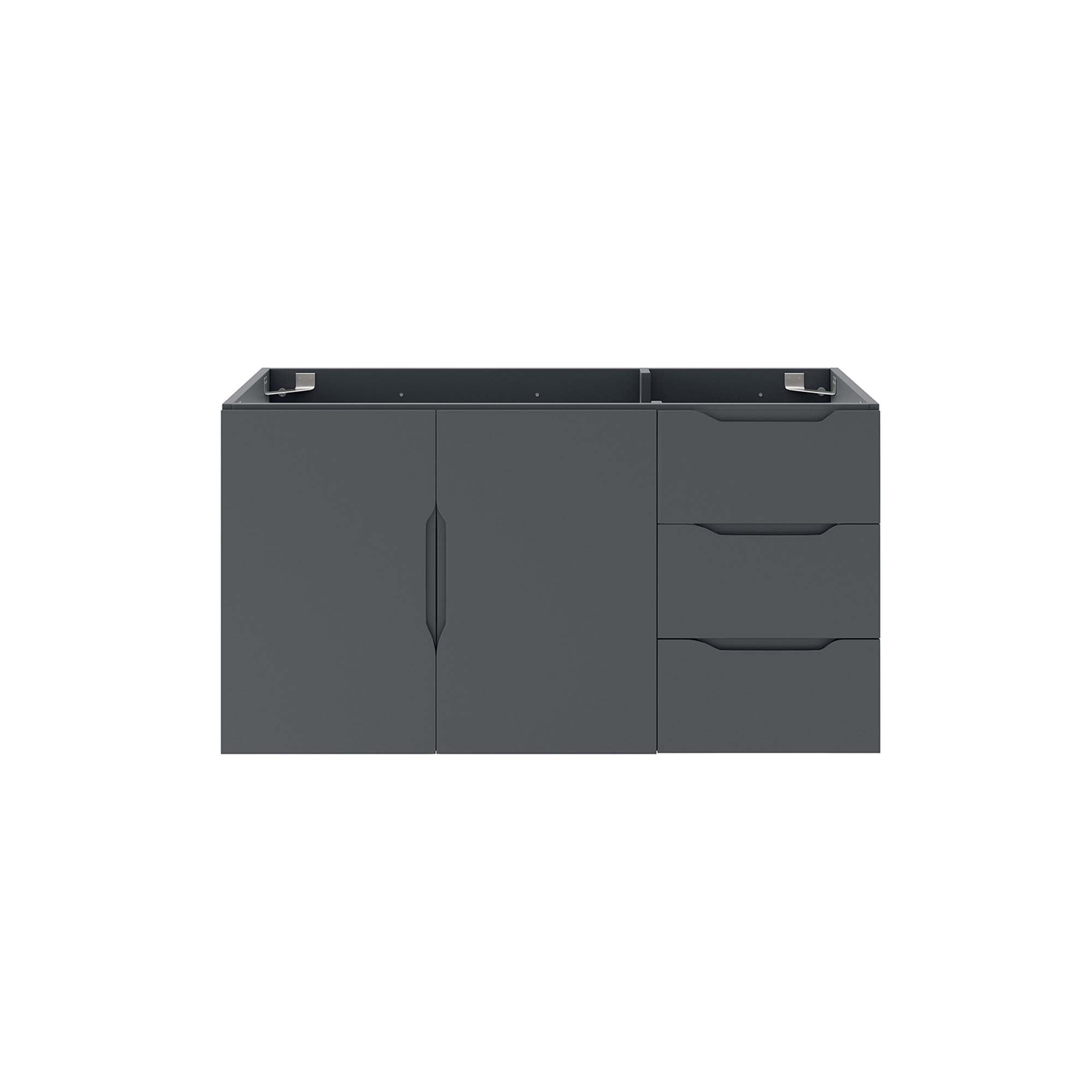 Vitality 36" Bathroom Vanity Cabinet (Sink Basin Not Included), Gray