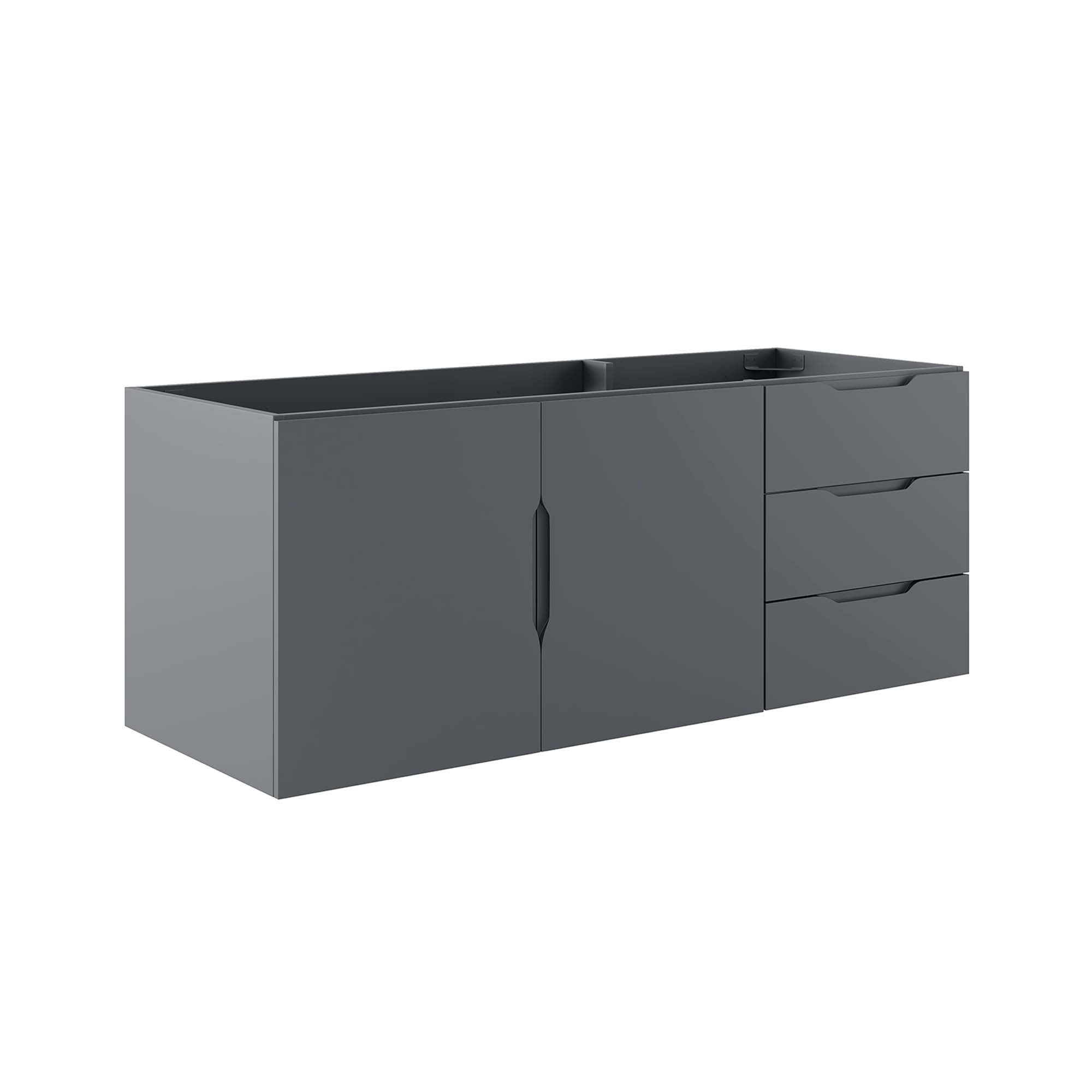 Vitality 48" Double or Single Sink Compatible (Not Included) Bathroom Vanity Cabinet, Gray