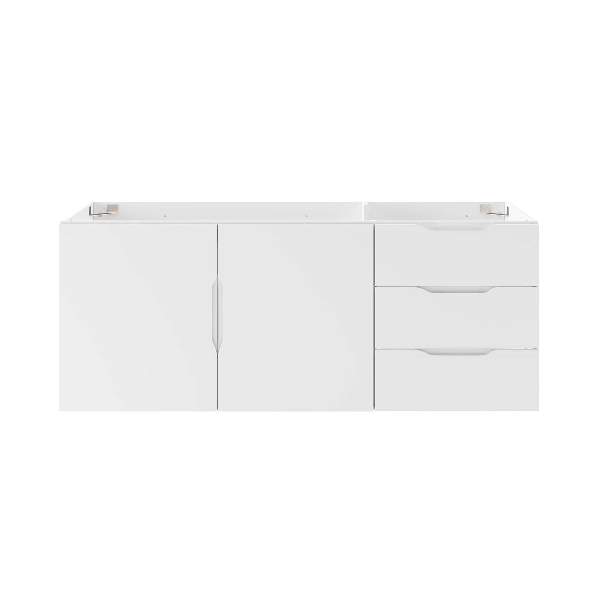 Vitality 48" Double or Single Sink Compatible (Not Included) Bathroom Vanity Cabinet, White