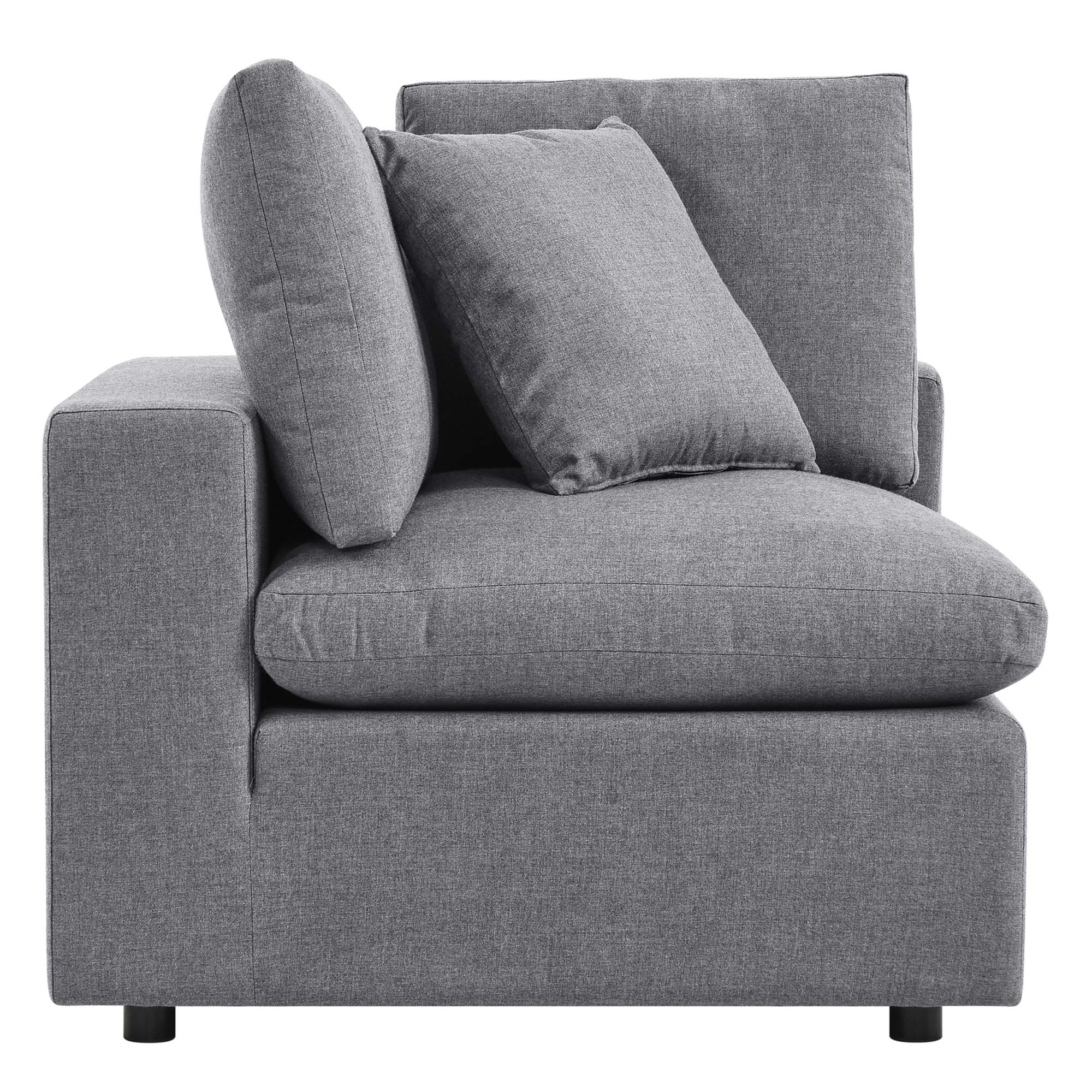 Commix Sunbrella® Outdoor Patio Corner Chair, Gray