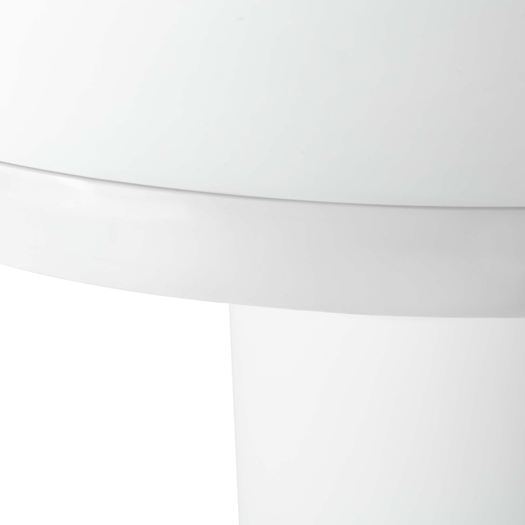 Gratify 60" Round Dining Table, White