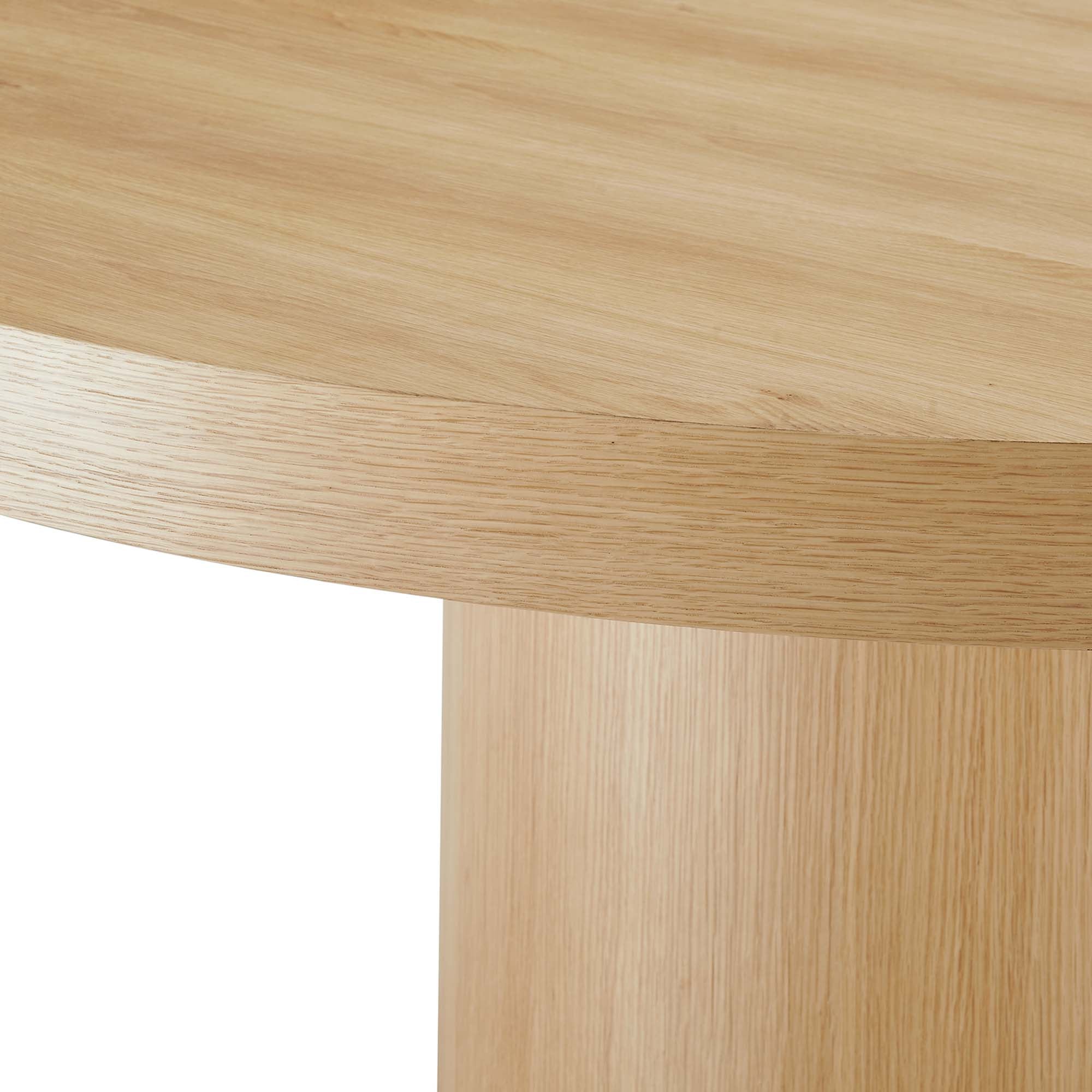 Gratify 60" Round Dining Table, Oak