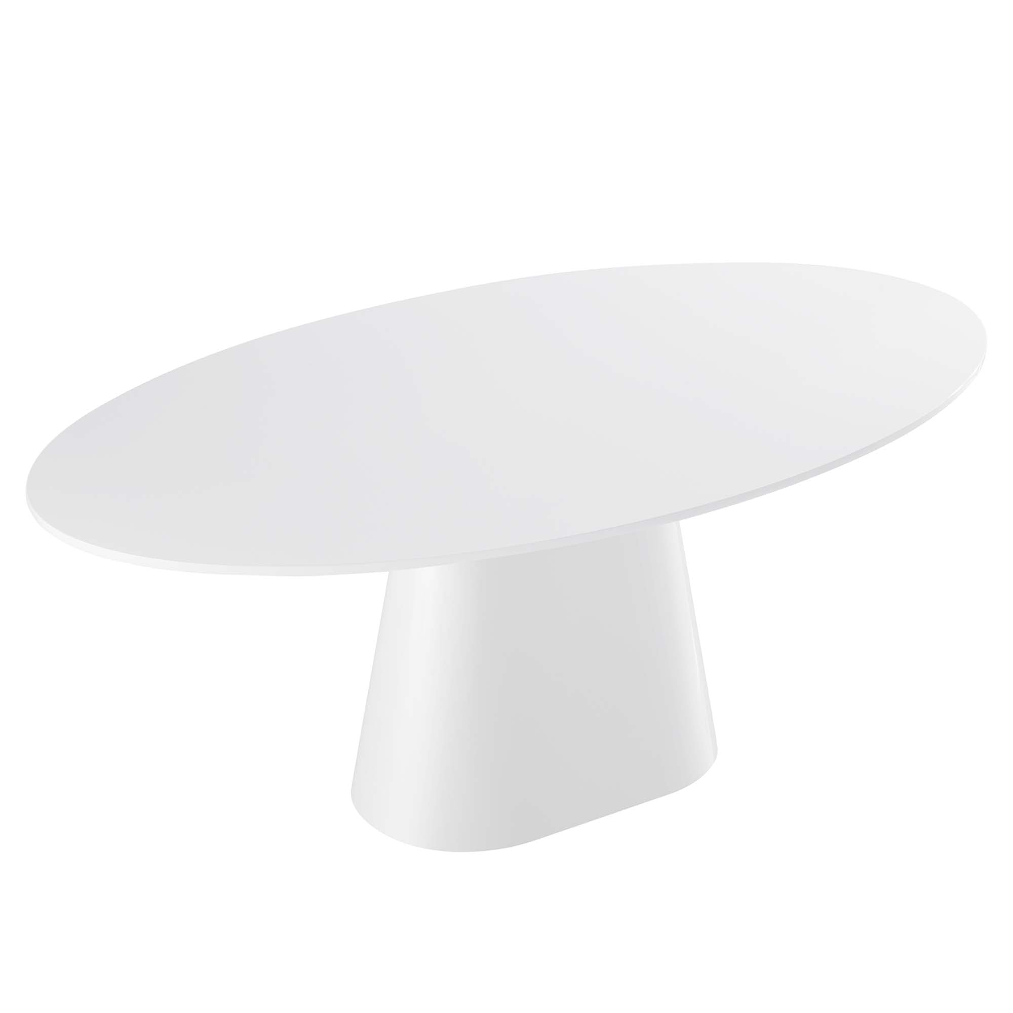 Provision 75" Oval Dining Table, White