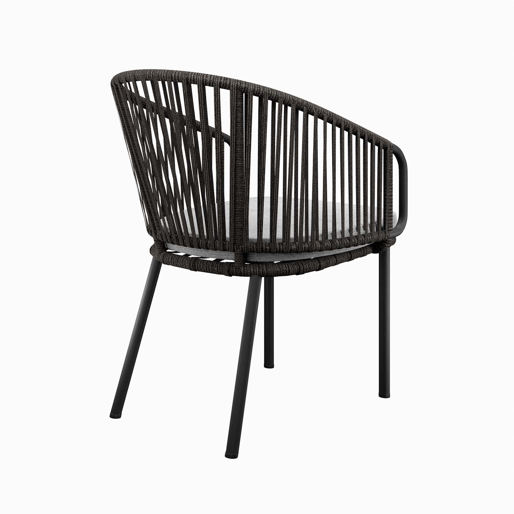 Harbor Outdoor Patio Armchair, Charcoal Gray