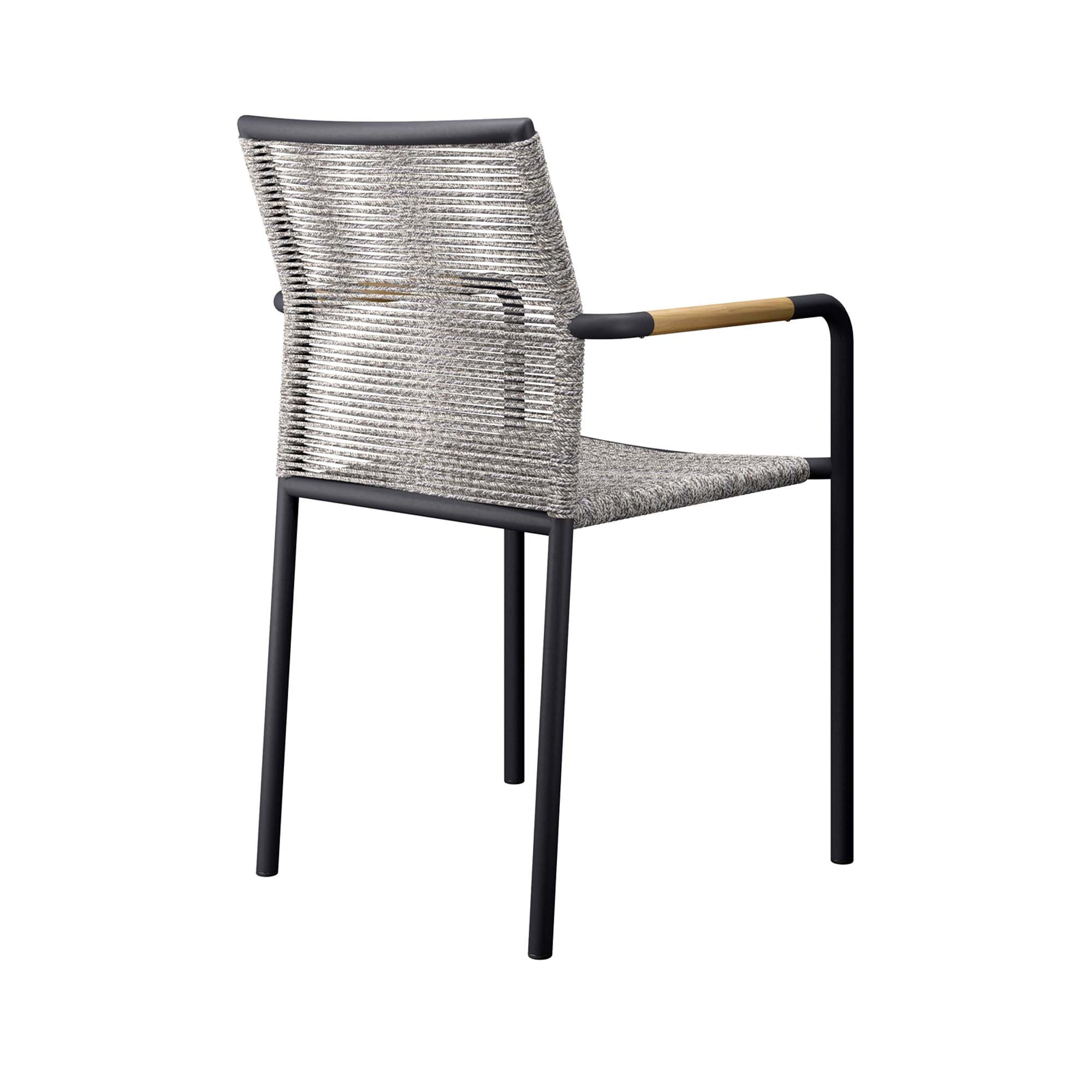 Serenity Outdoor Patio Armchairs Set of 2, Light Gray