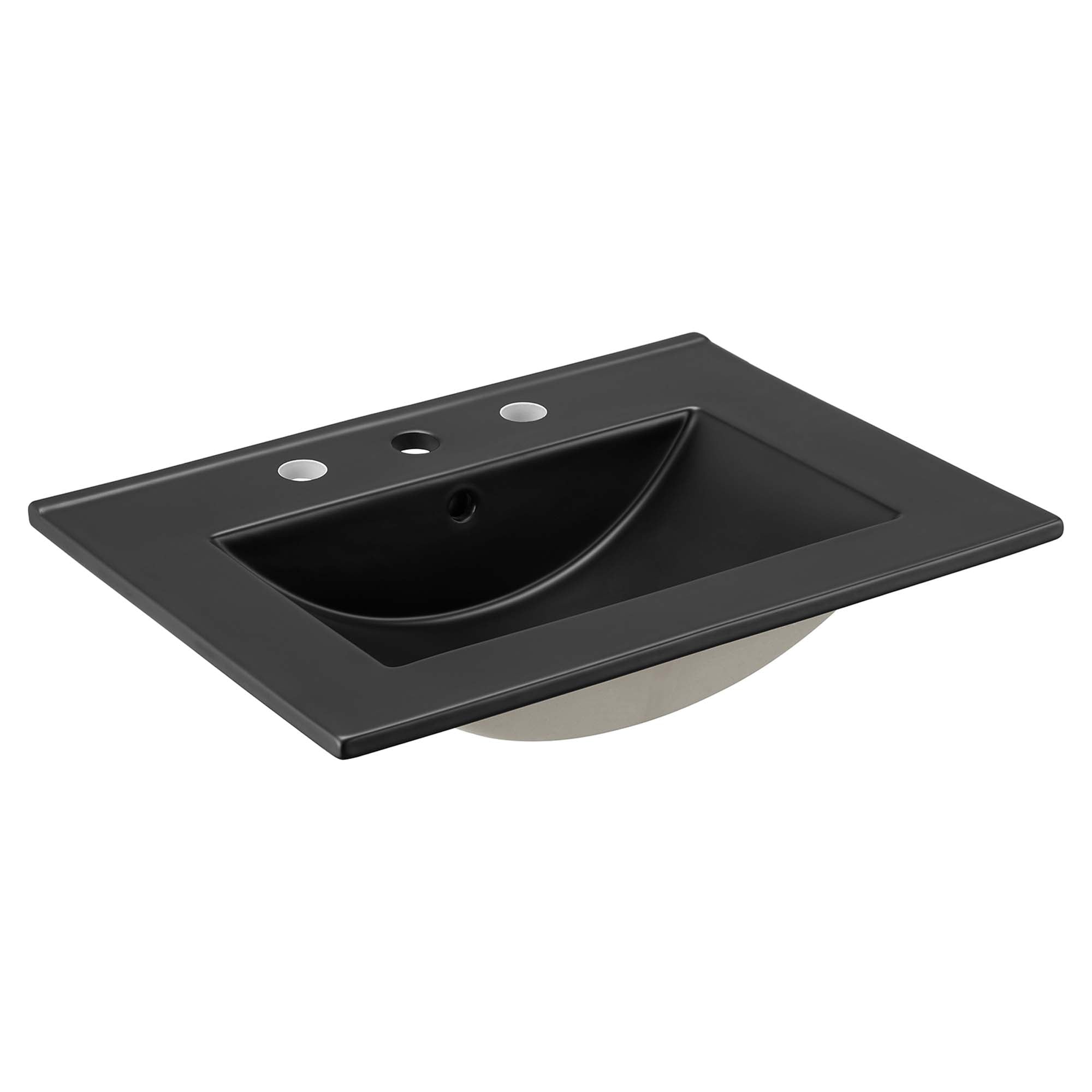 Cayman 24" Bathroom Sink, Black