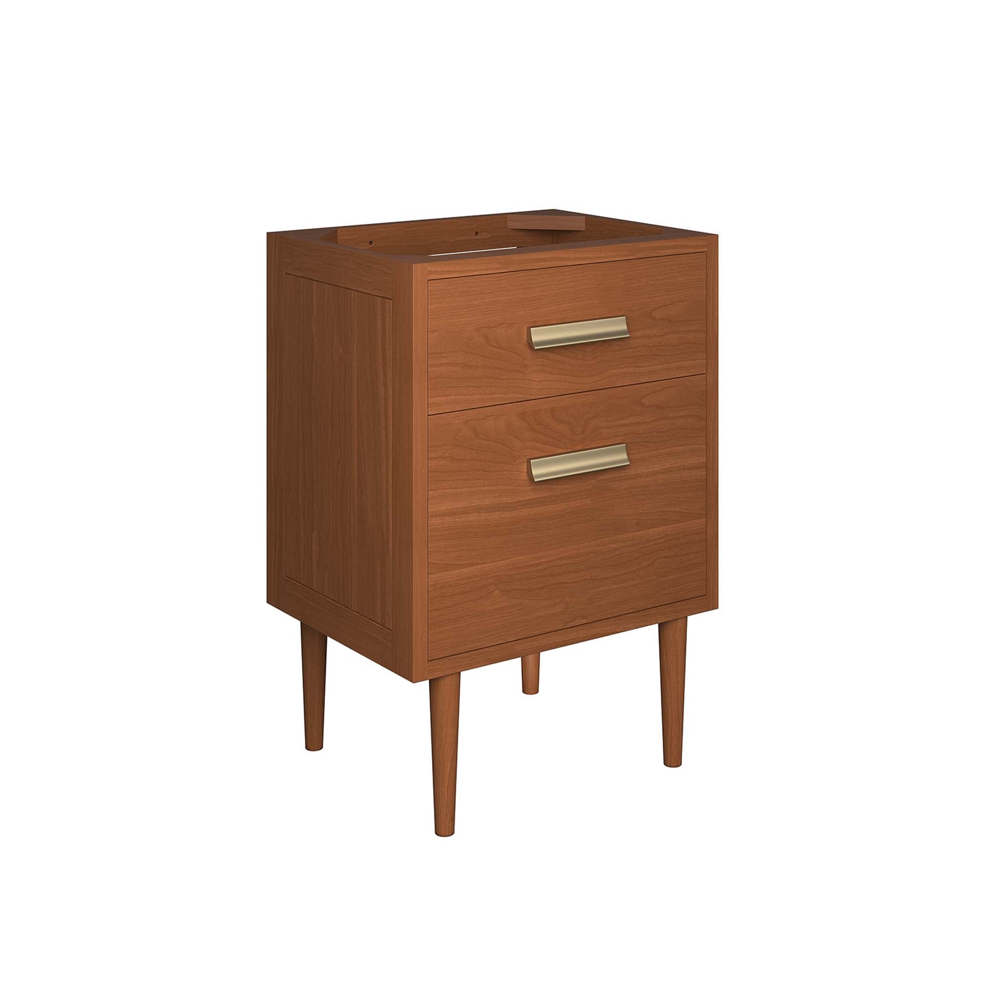 Cassia 24" Teak Wood Bathroom Vanity Cabinet (Sink Basin Not Included), Natural