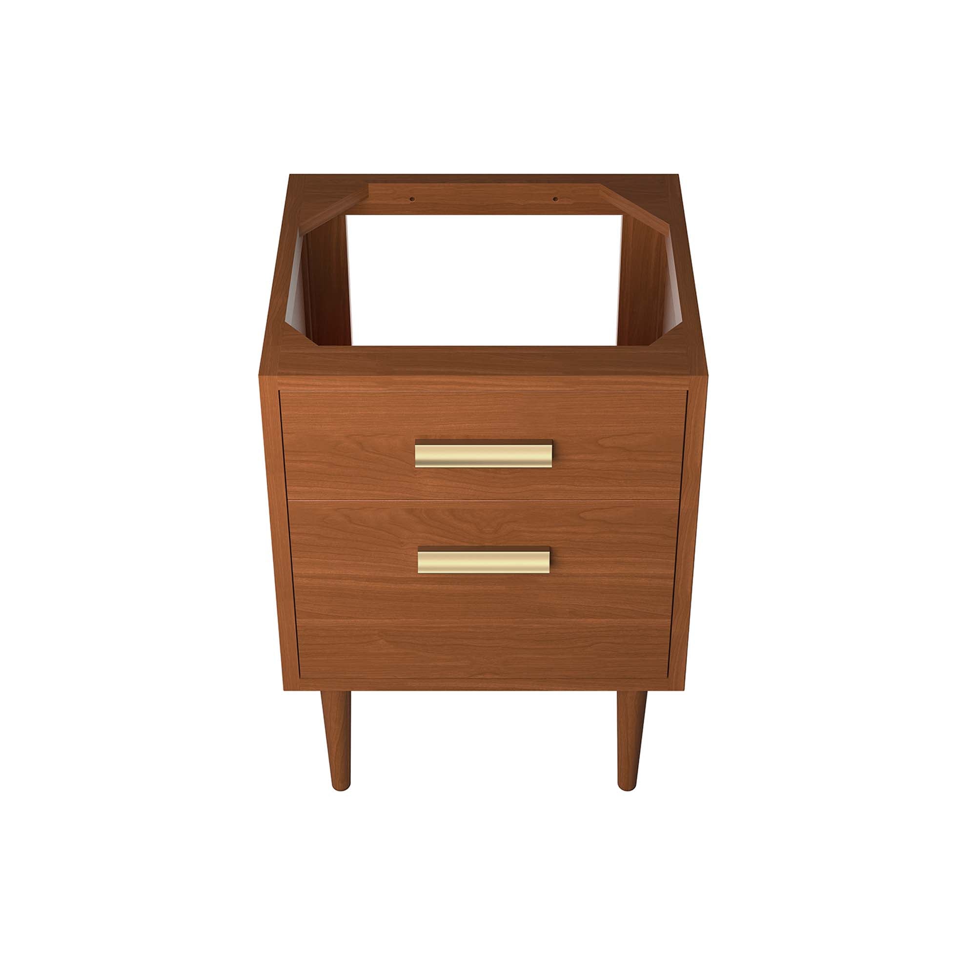 Cassia 24" Teak Wood Bathroom Vanity Cabinet (Sink Basin Not Included), Natural