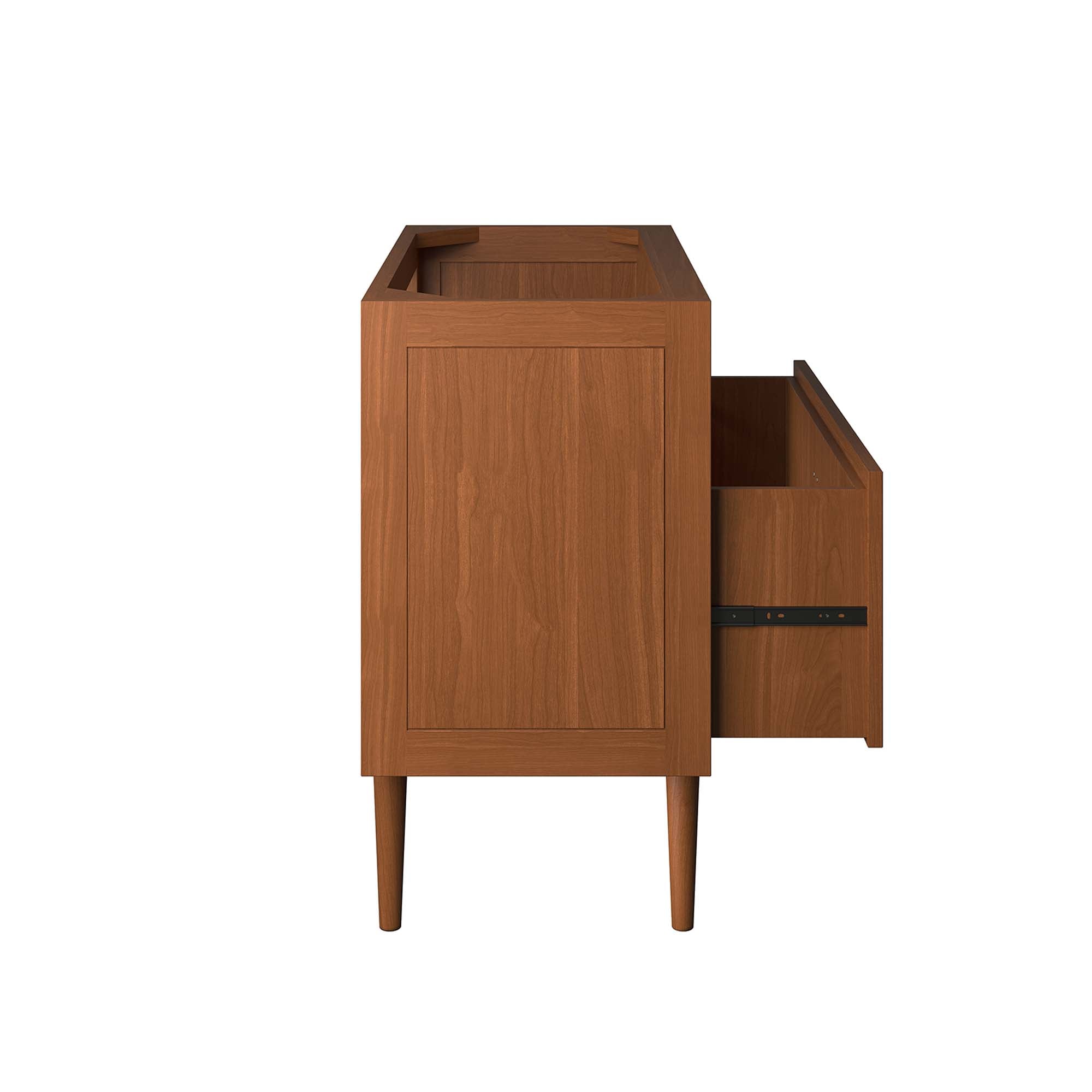 Cassia 36" Teak Wood Bathroom Vanity Cabinet (Sink Basin Not Included), Natural