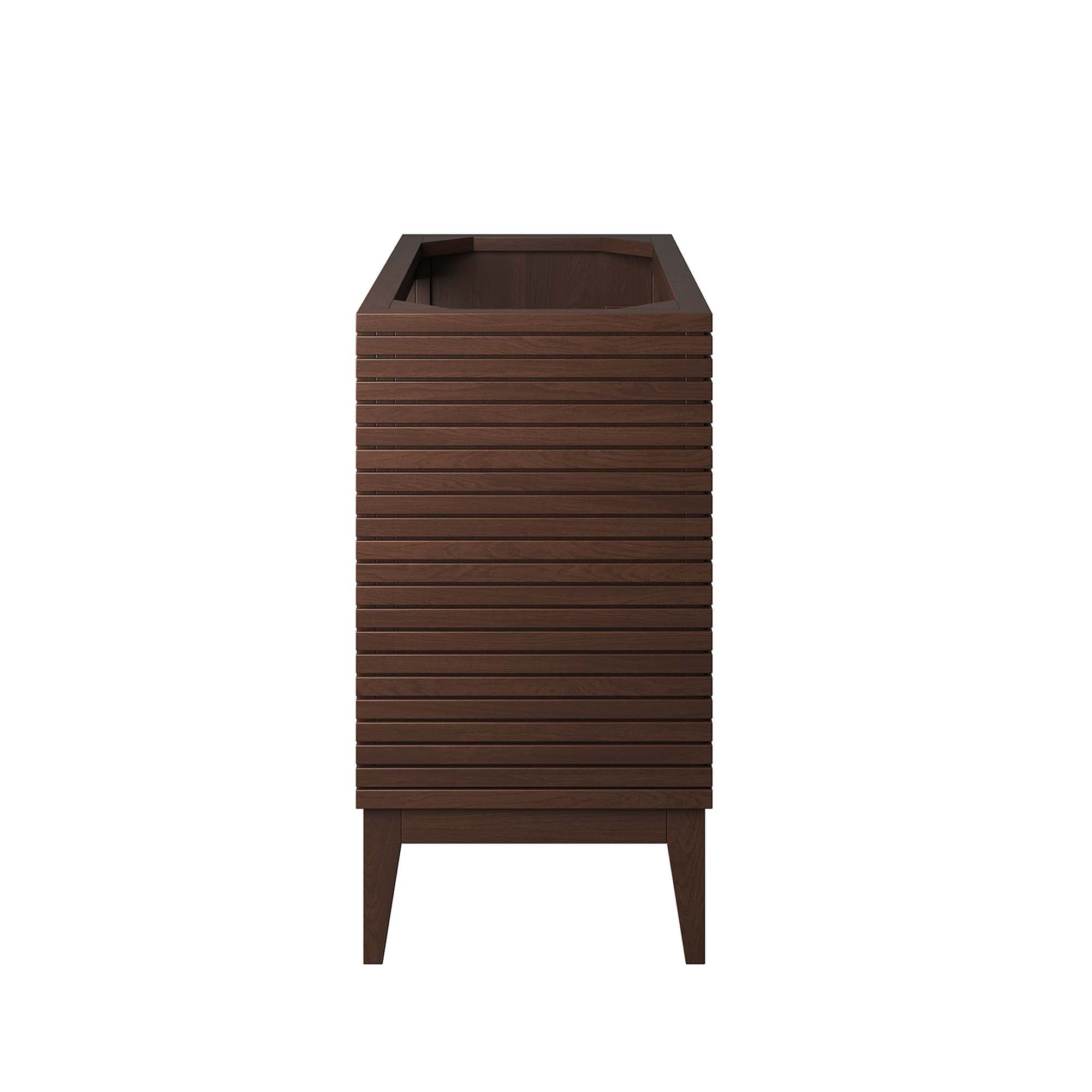 Ledger 36" Wood Bathroom Vanity Cabinet (Sink Basin Not Included), Walnut