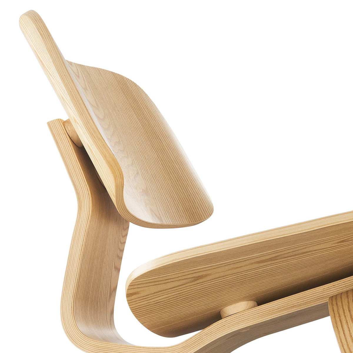 Fathom Wood Lounge Chair, Natural