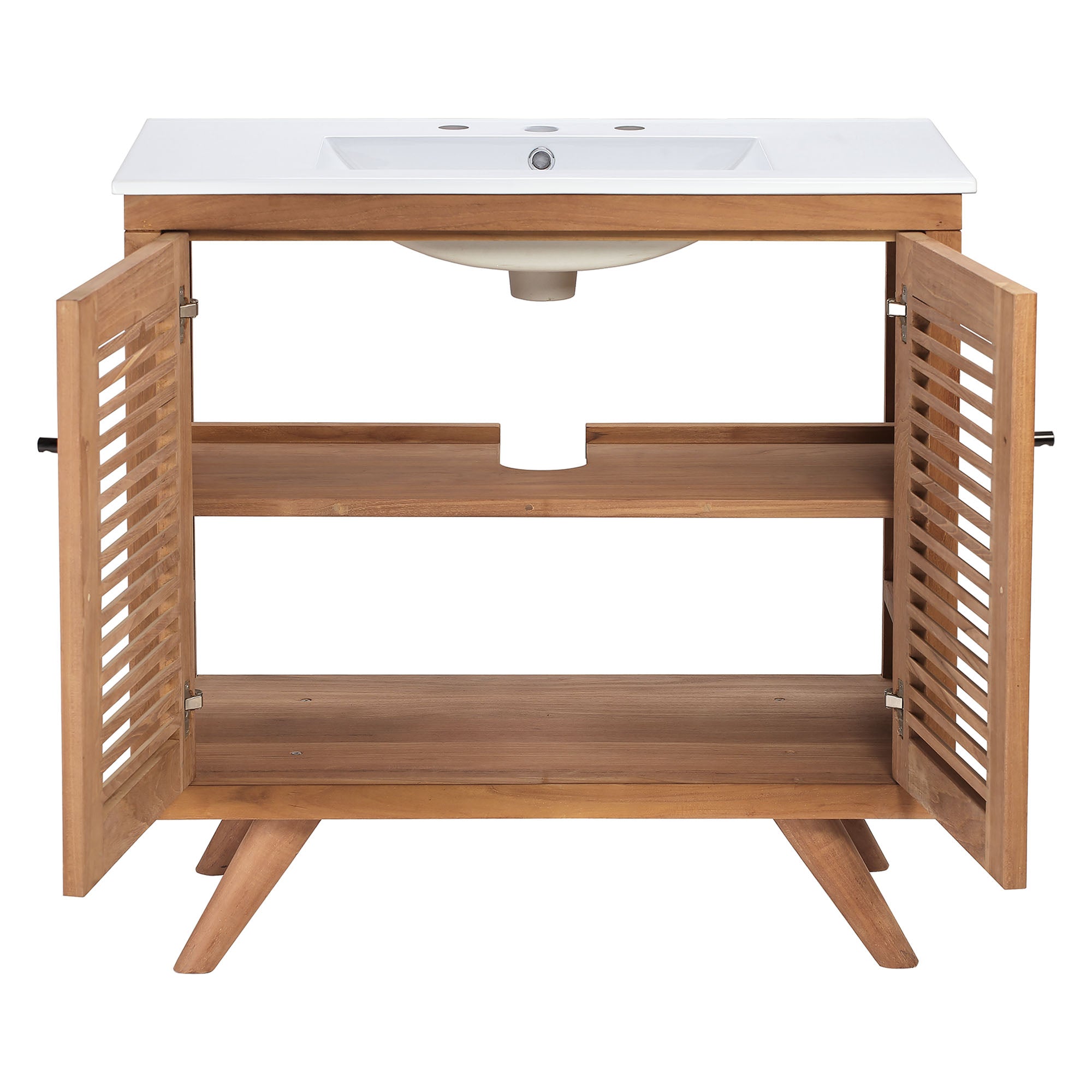 Birdie 36" Bathroom Vanity, Natural White
