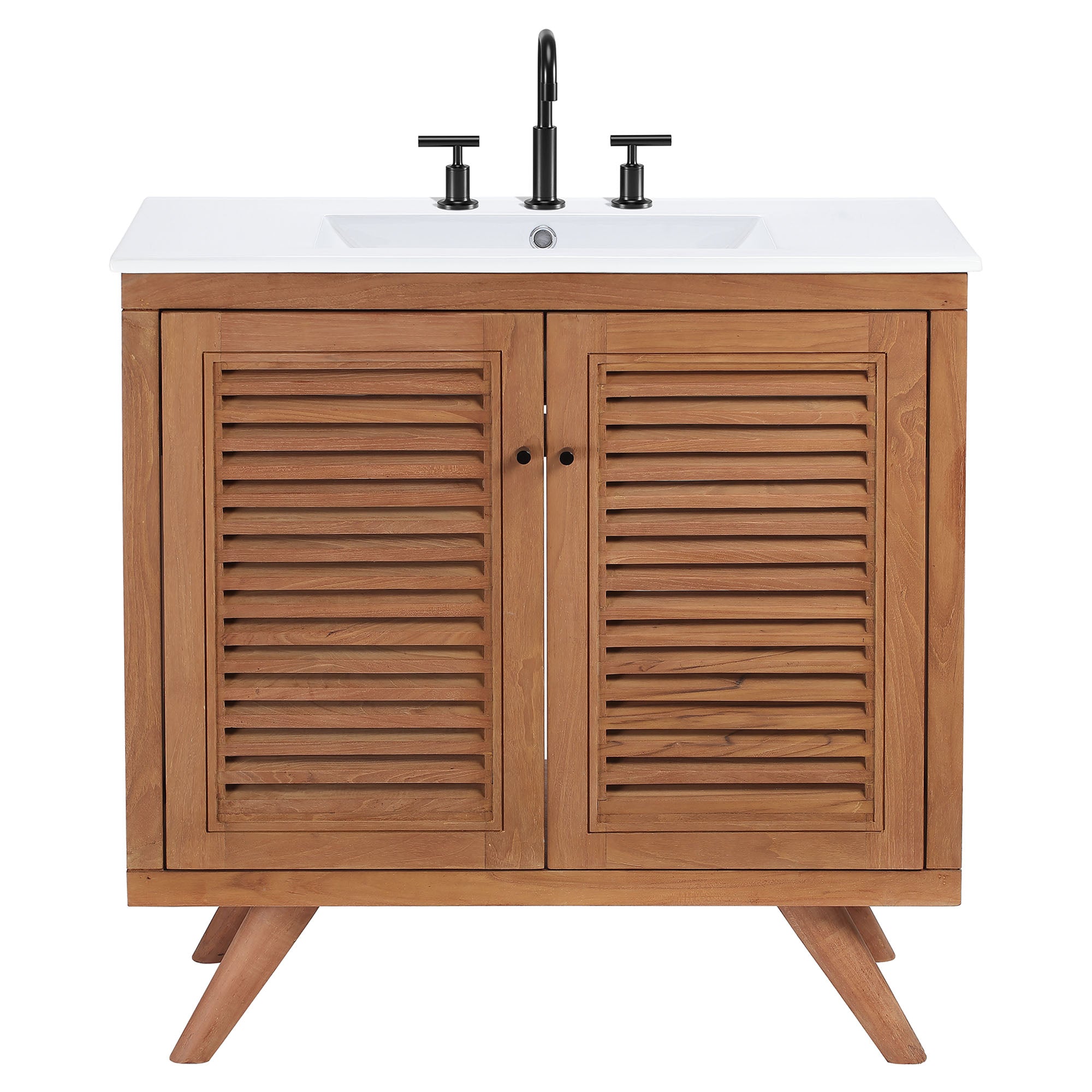Birdie 36" Bathroom Vanity, Natural White