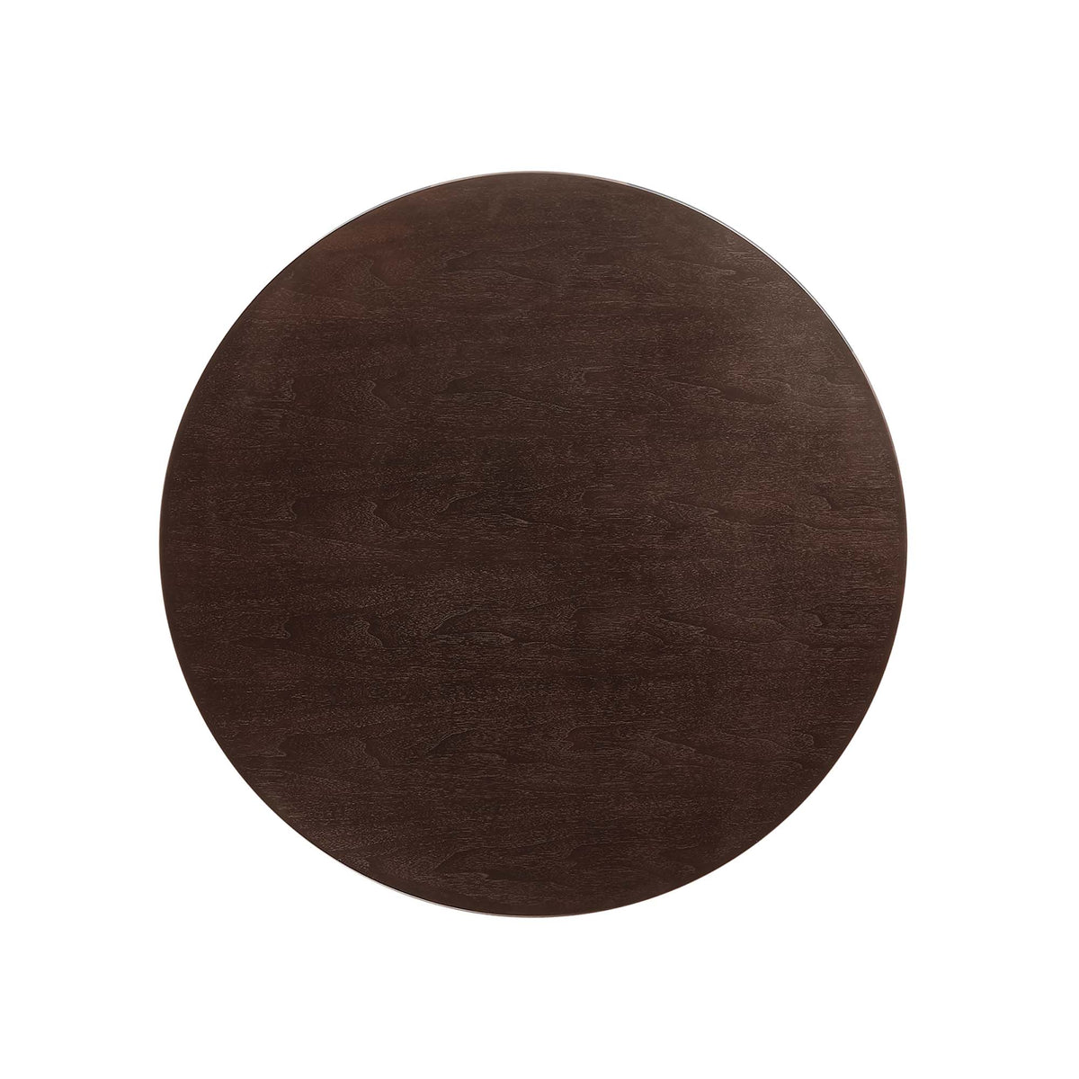 Lippa 36" Round Wood Dining Table, White Cherry Walnut