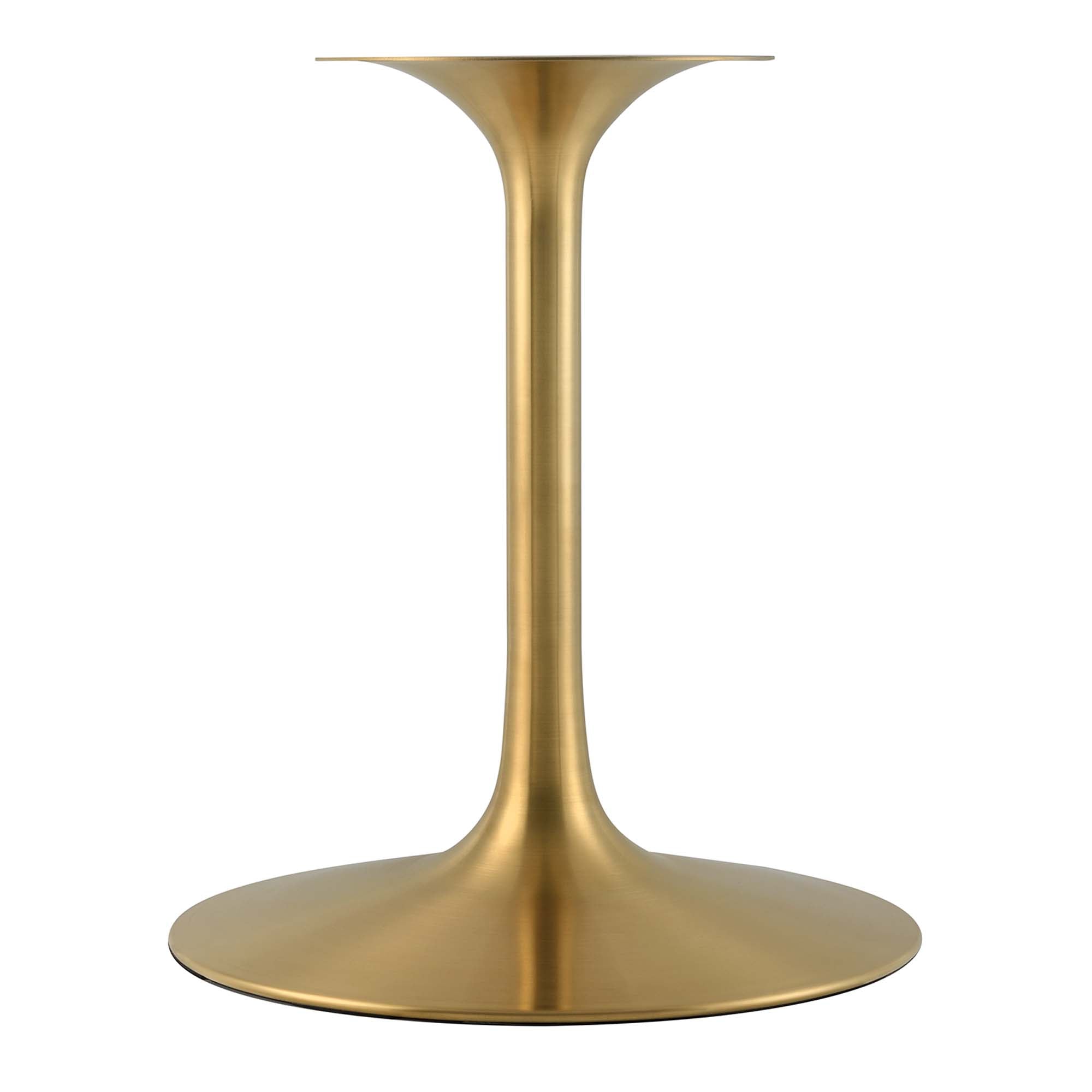 Lippa 60" Round Faux Marble Dining Table, Gold Black