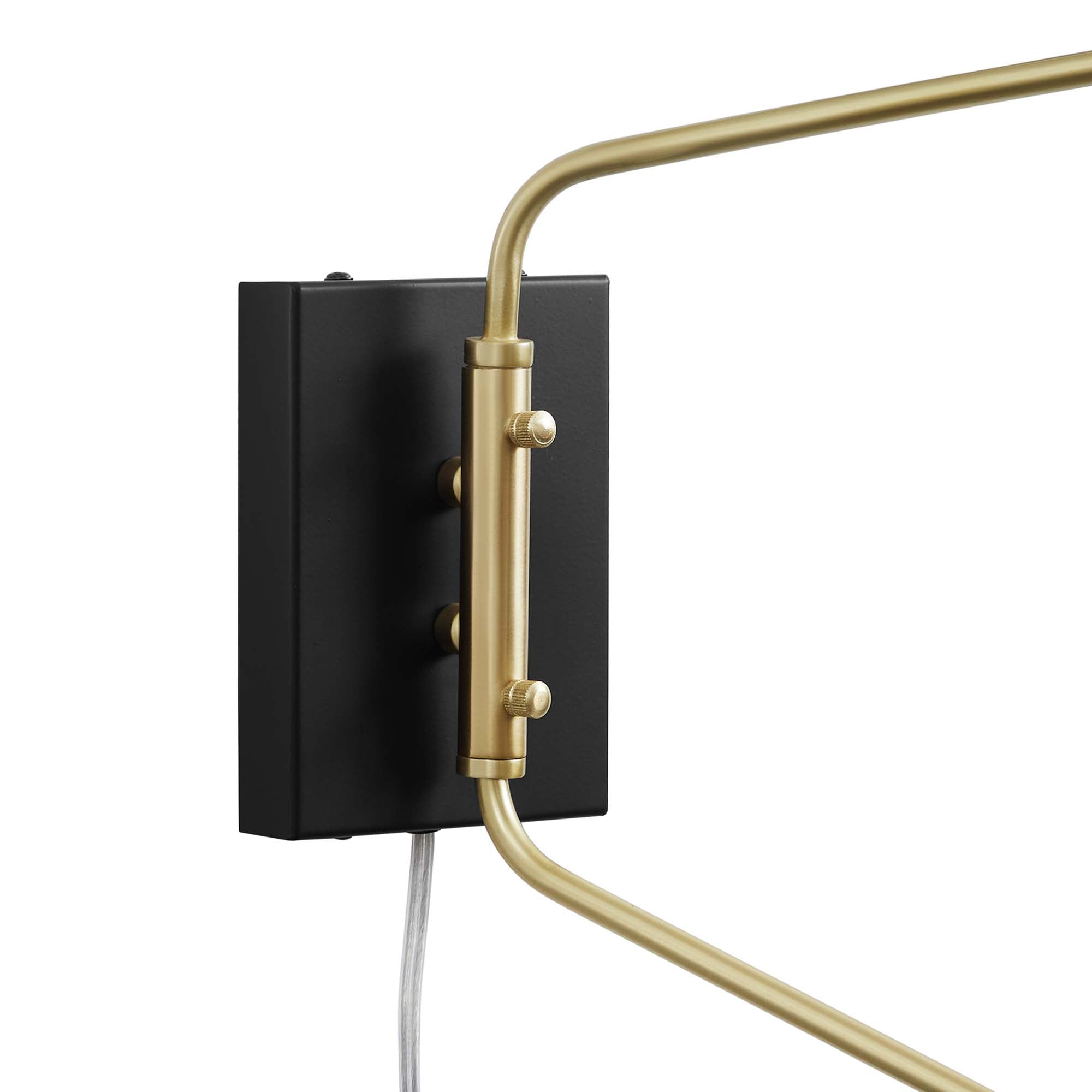 Journey 2-Light Swing Arm Wall Sconce, Black