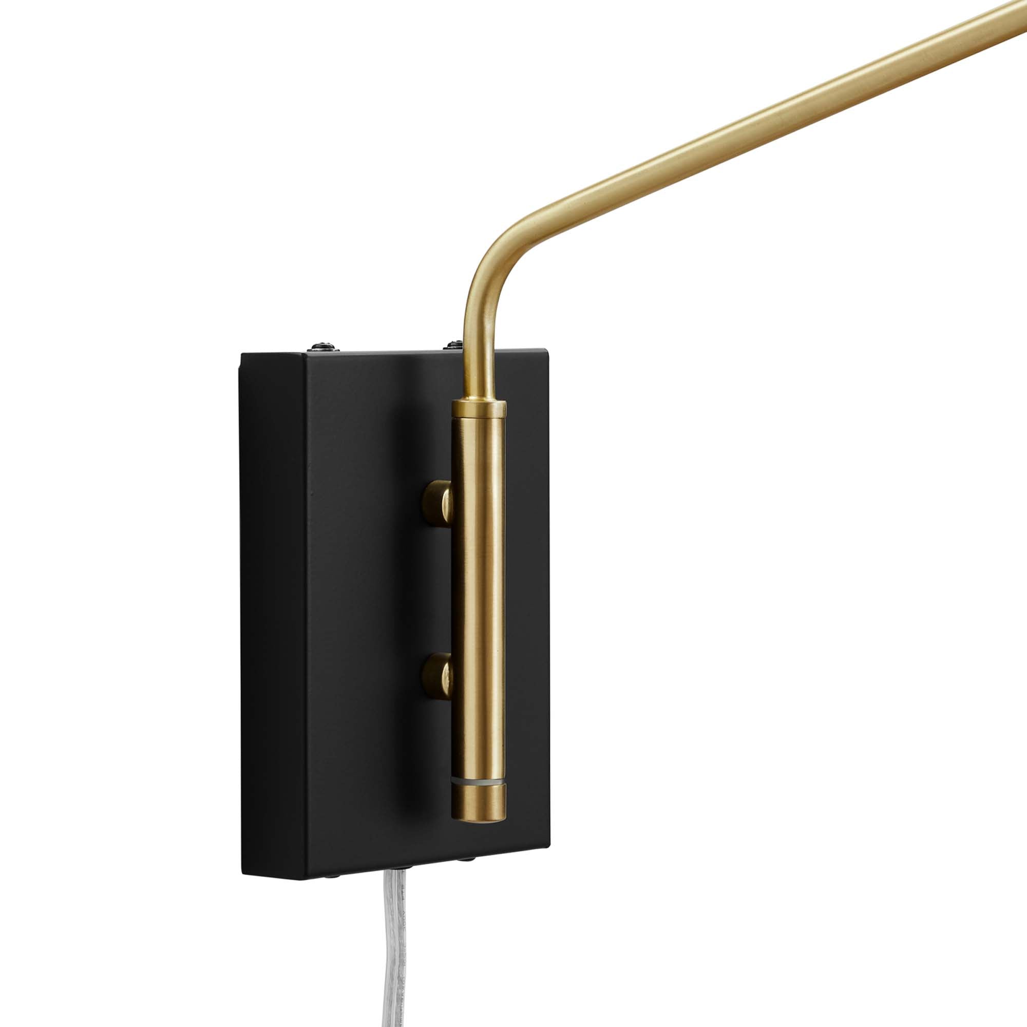 Journey 24" Swing Arm Wall Sconce, Black