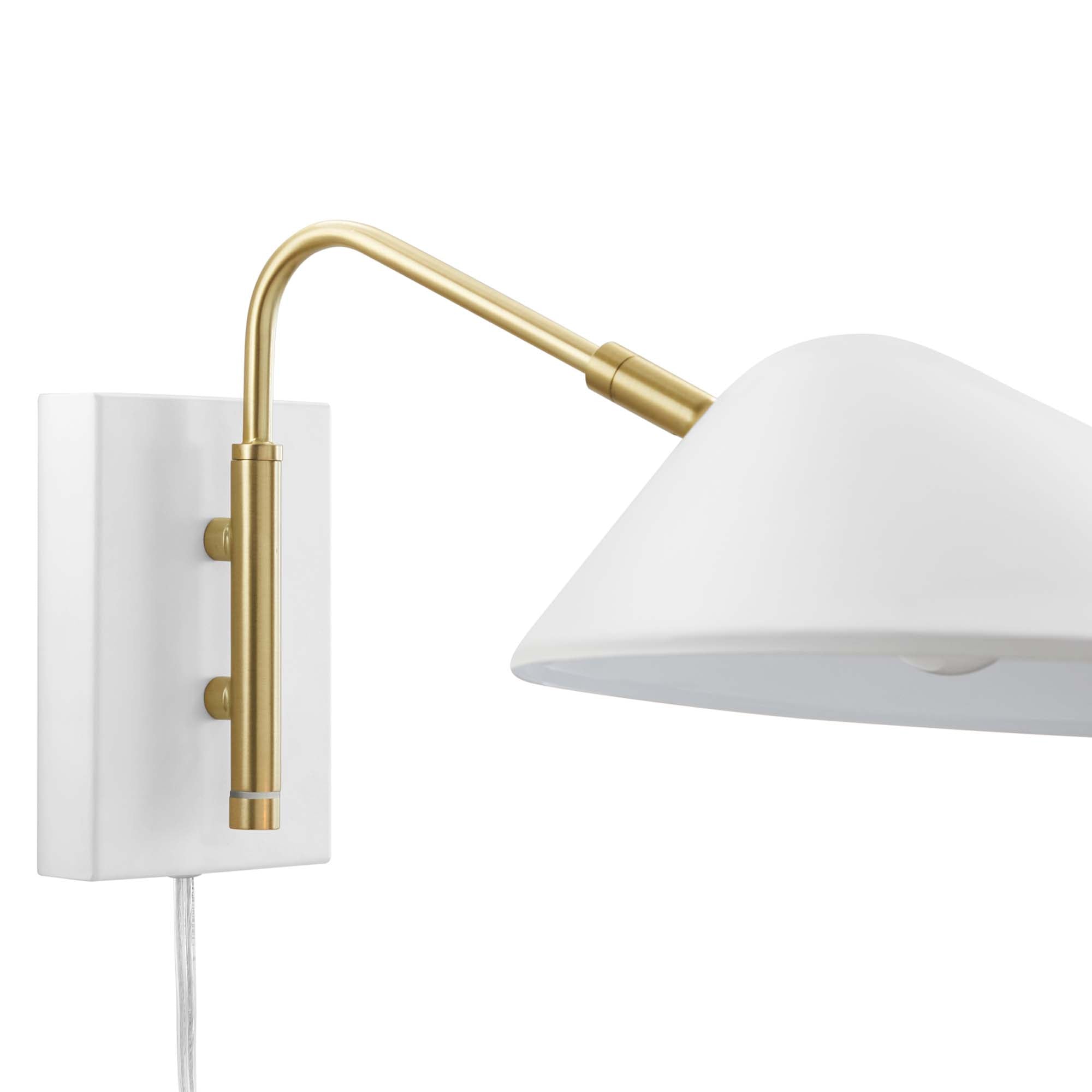Journey 7" Swing Arm Wall Sconce, White