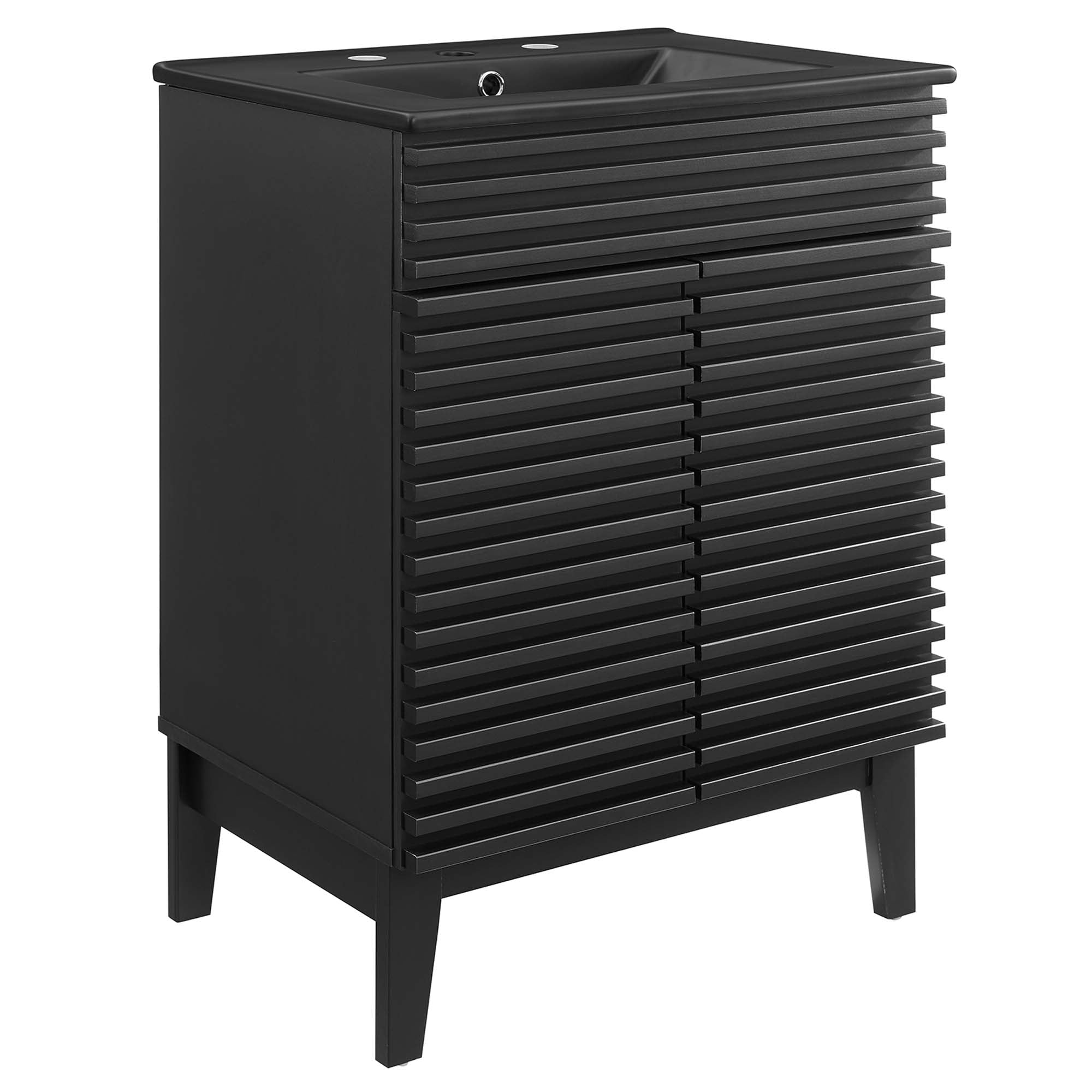 Render 24" Bathroom Vanity, Black Black