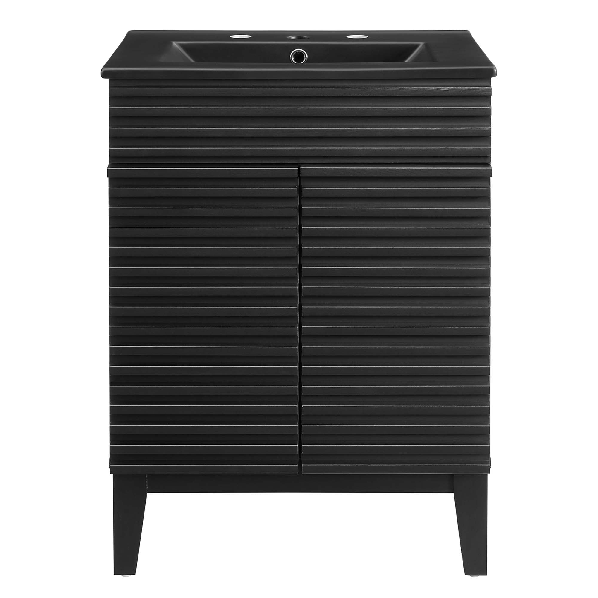 Render 24" Bathroom Vanity, Black Black