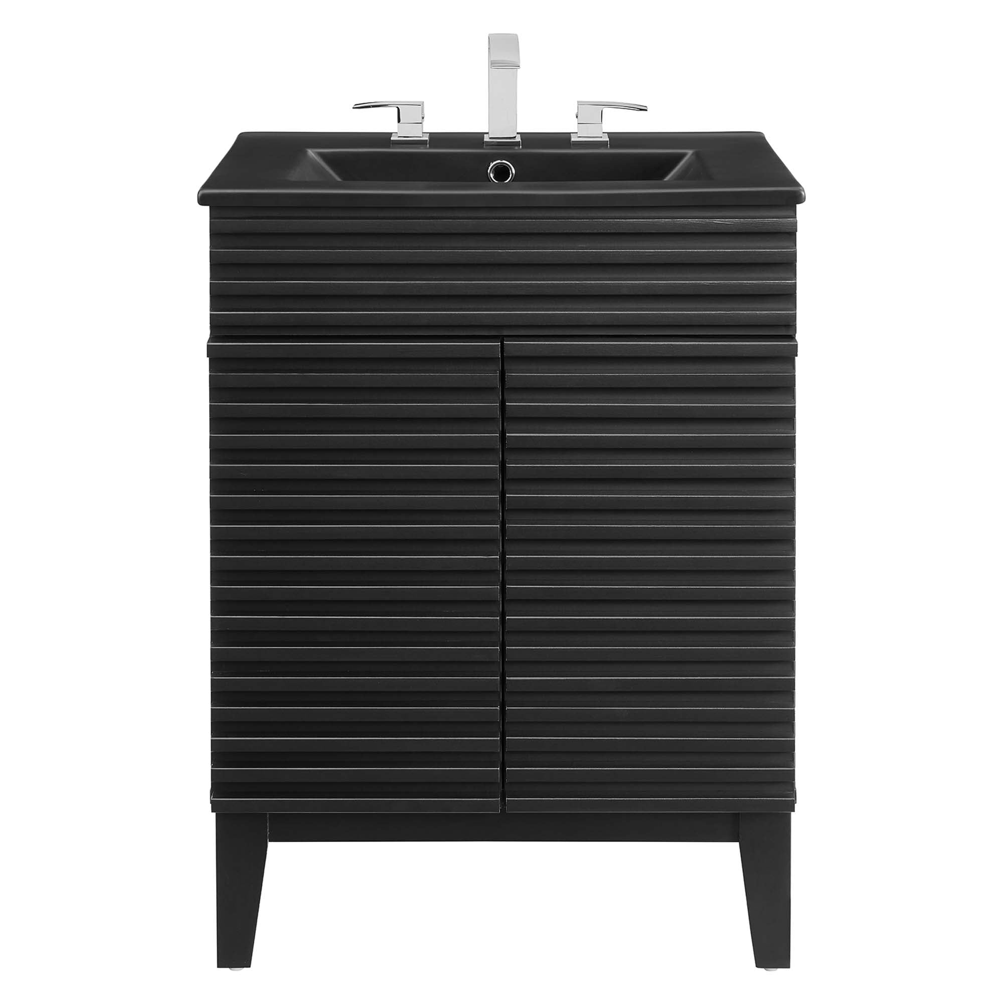 Render 24" Bathroom Vanity, Black Black