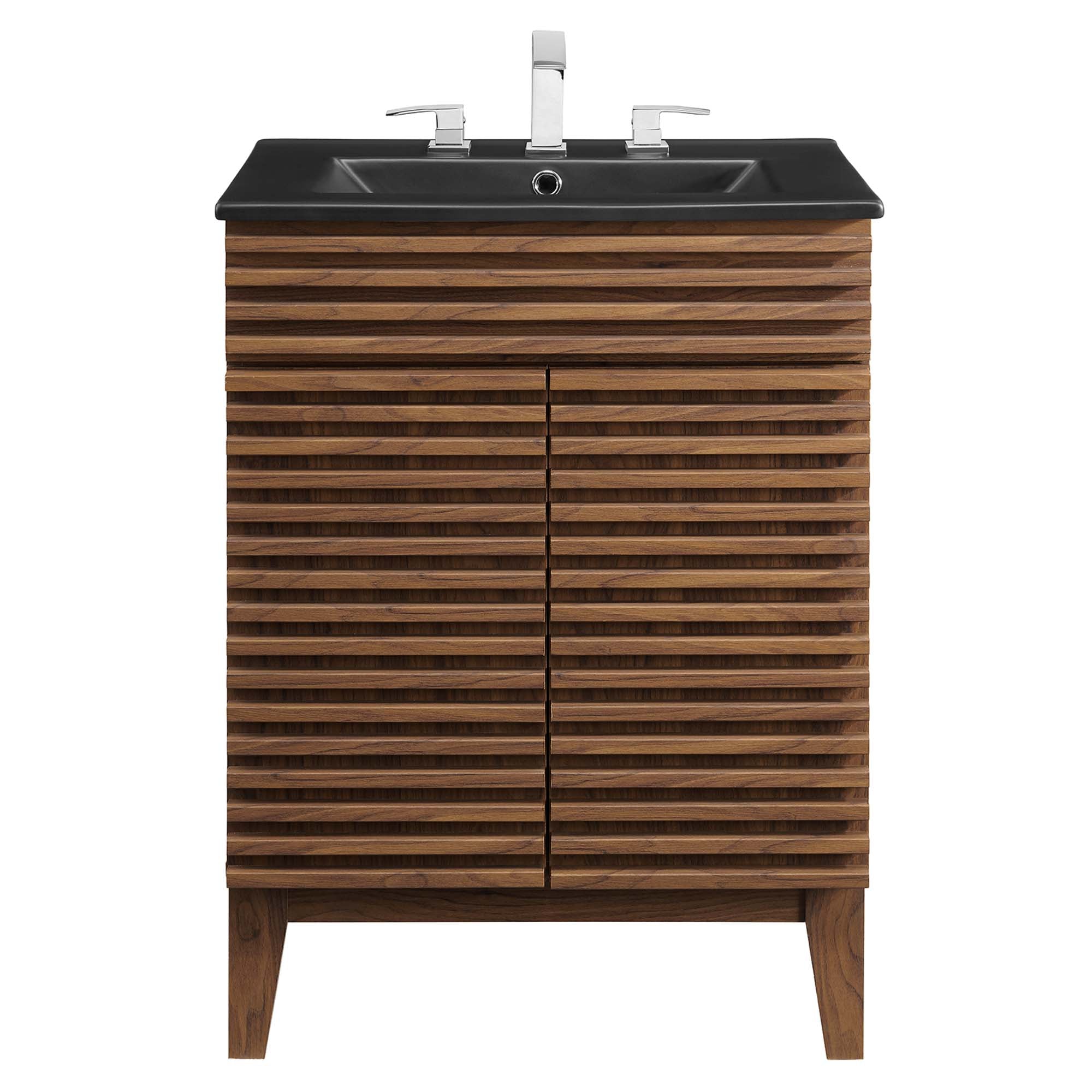 Render 24" Bathroom Vanity, Walnut Black