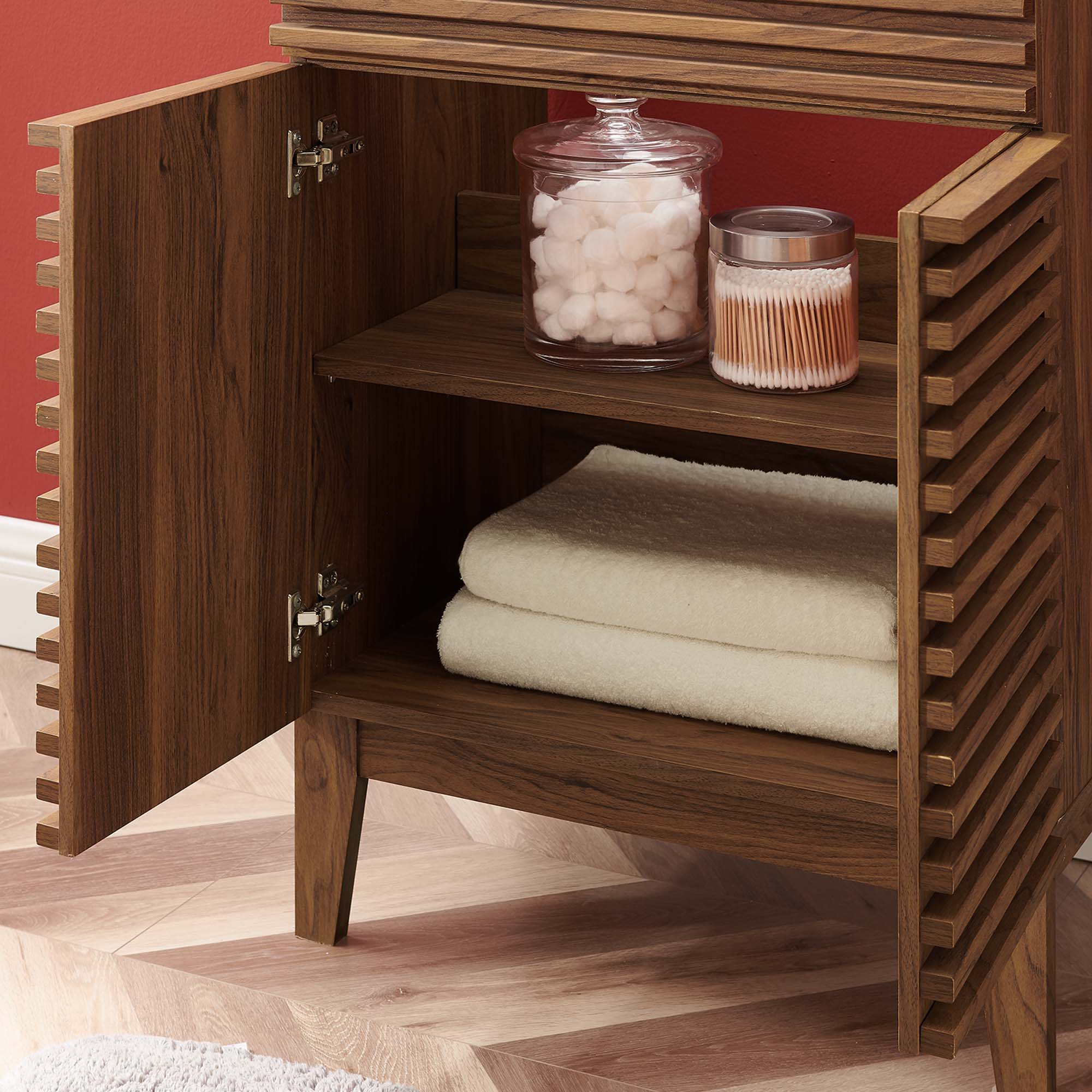 Render 24" Bathroom Vanity, Walnut Black