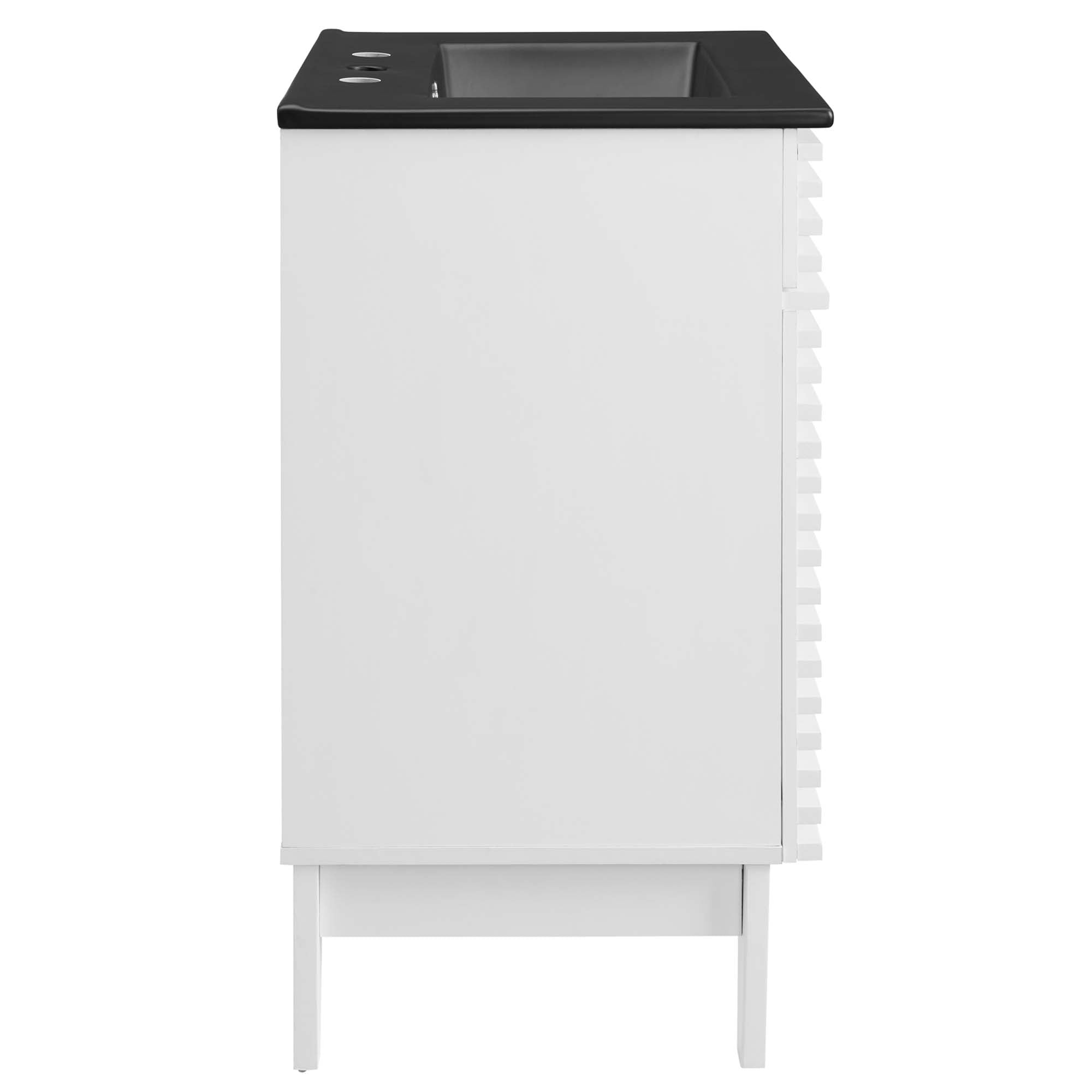 Render 24" Bathroom Vanity, White Black