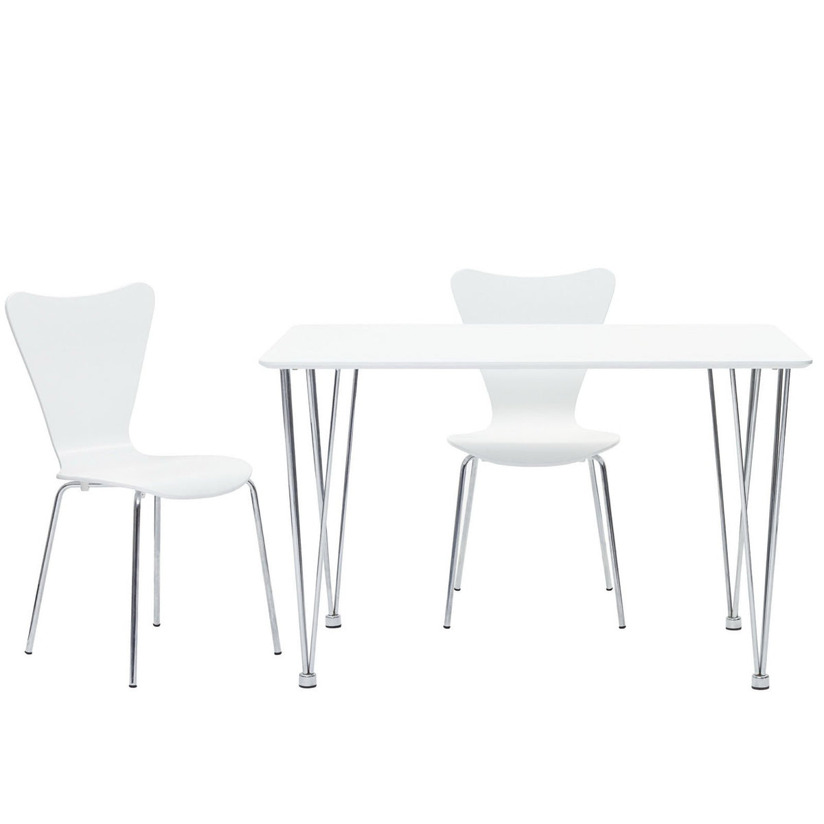 Ernie Dining Side Chair, White