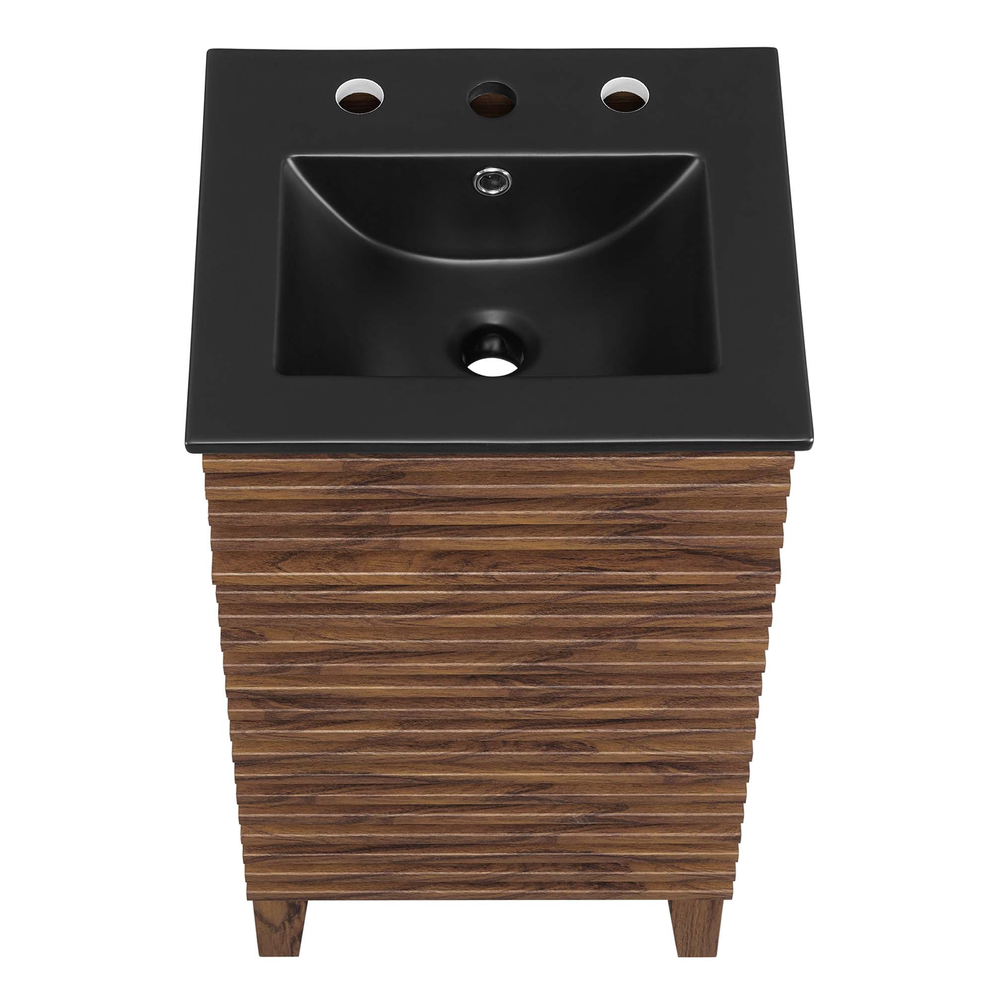 Render 18" Bathroom Vanity, Walnut Black