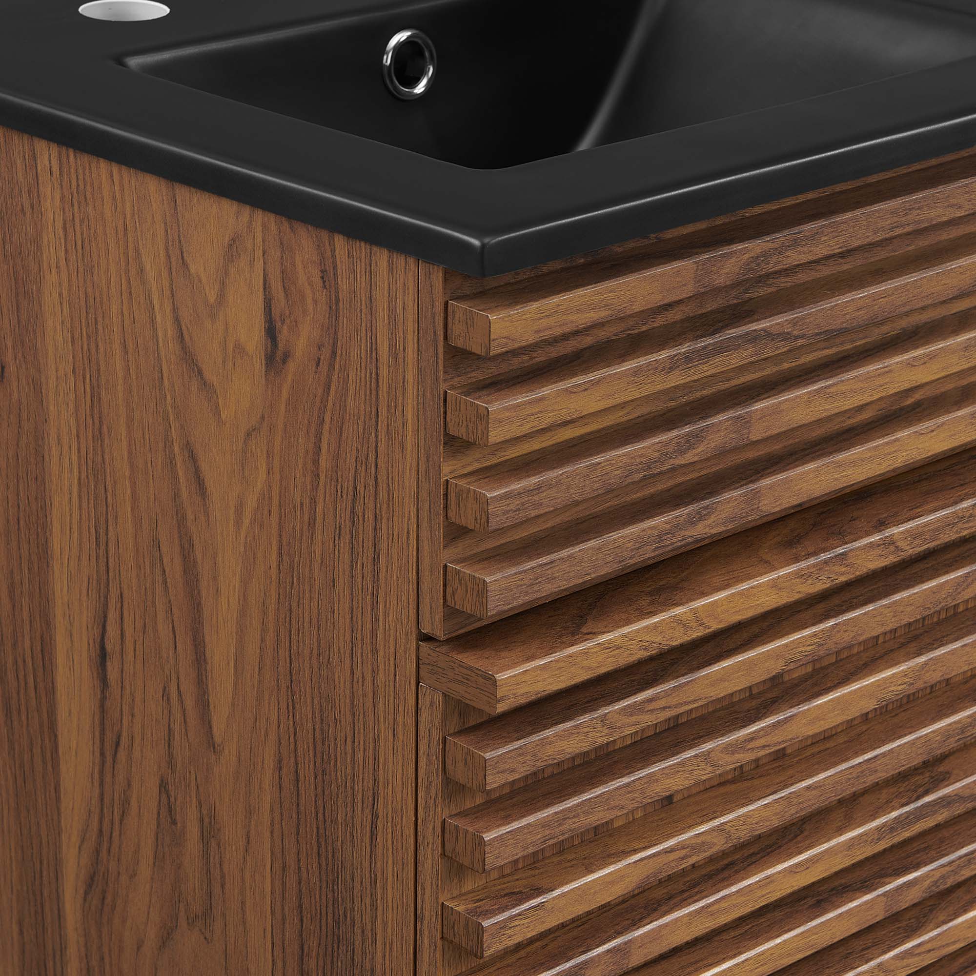 Render 18" Bathroom Vanity, Walnut Black