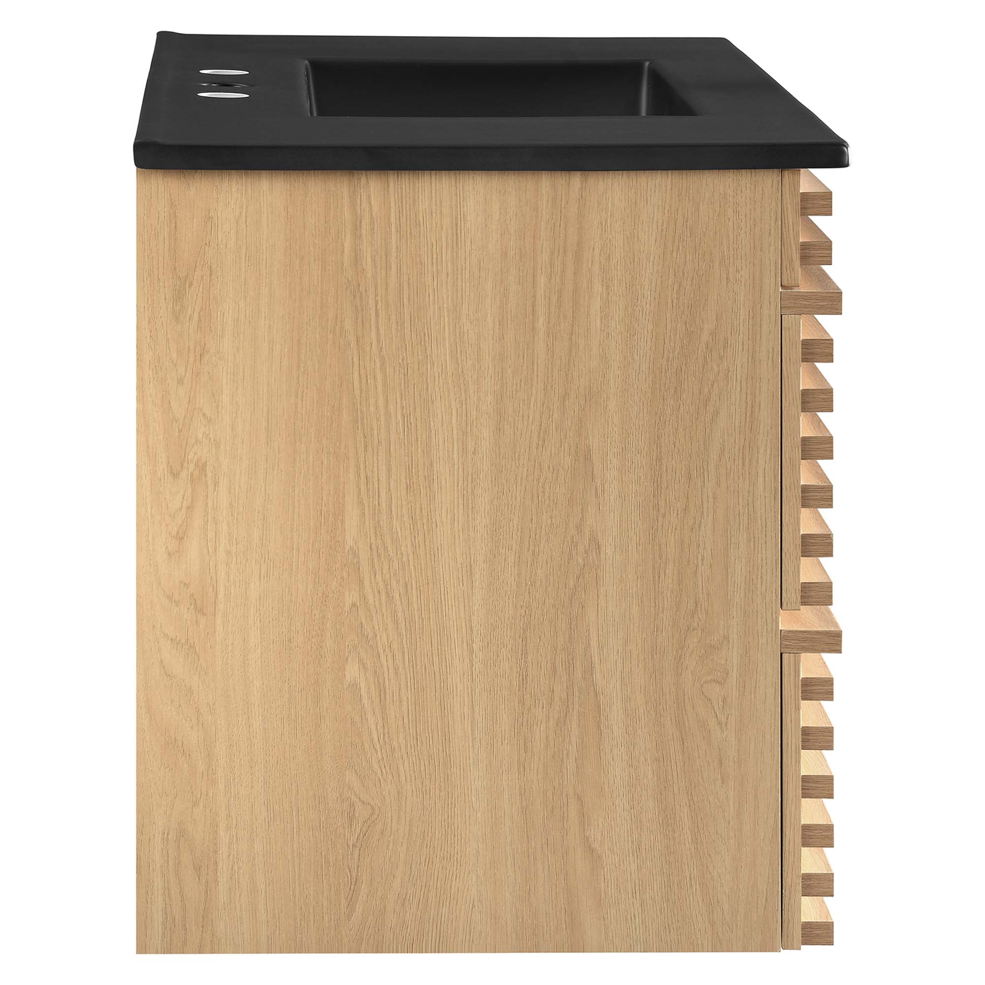 Render 36" Wall-Mount Bathroom Vanity, Oak Black