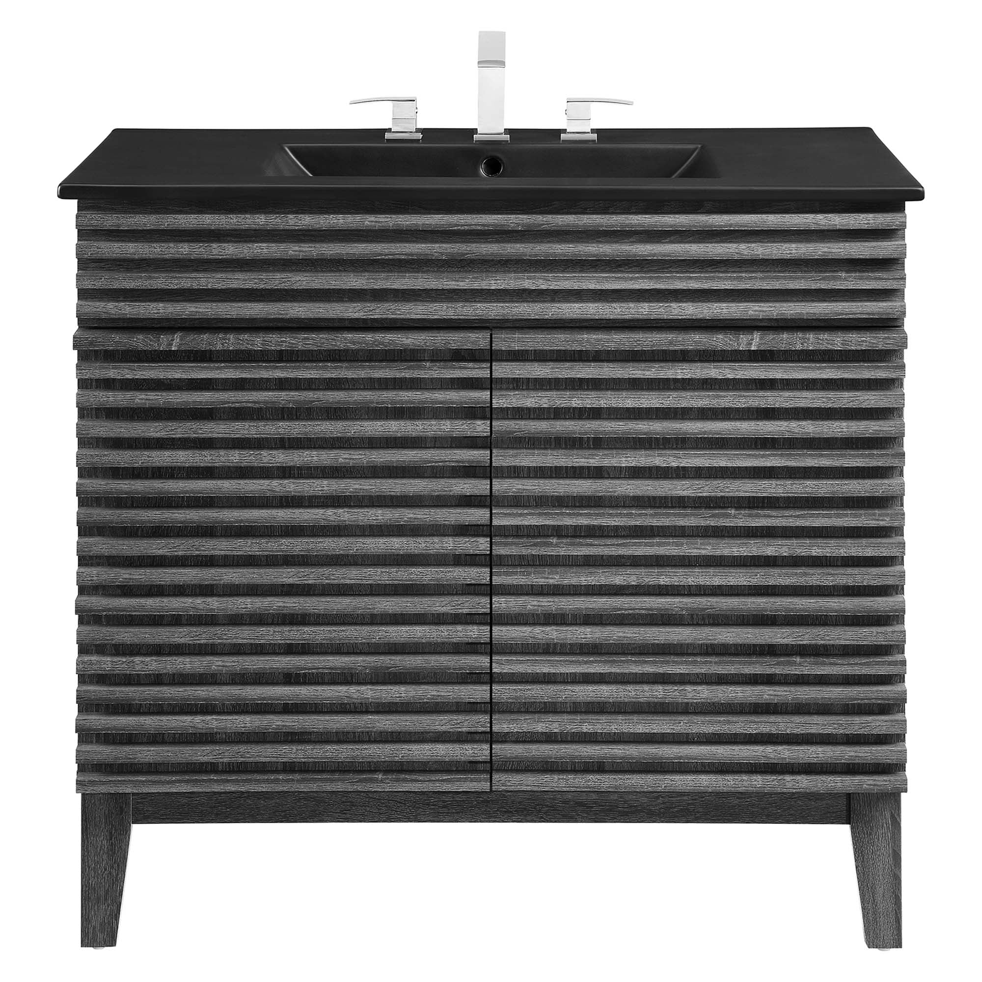 Render 36" Bathroom Vanity, Charcoal Black