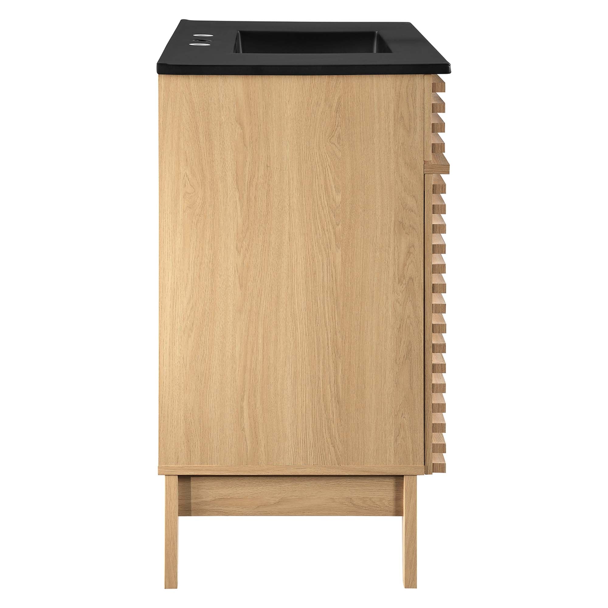 Render 36" Bathroom Vanity, Oak Black