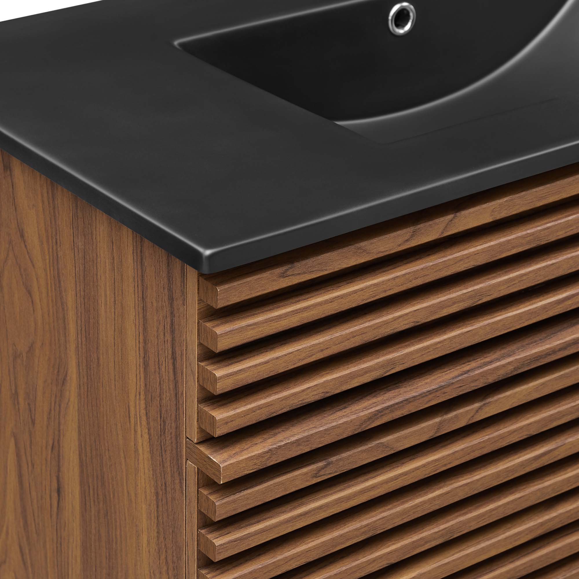 Render 36" Bathroom Vanity, Walnut Black