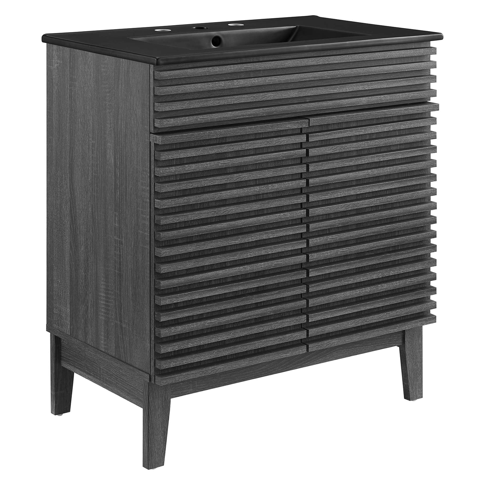 Render 30" Bathroom Vanity, Charcoal Black