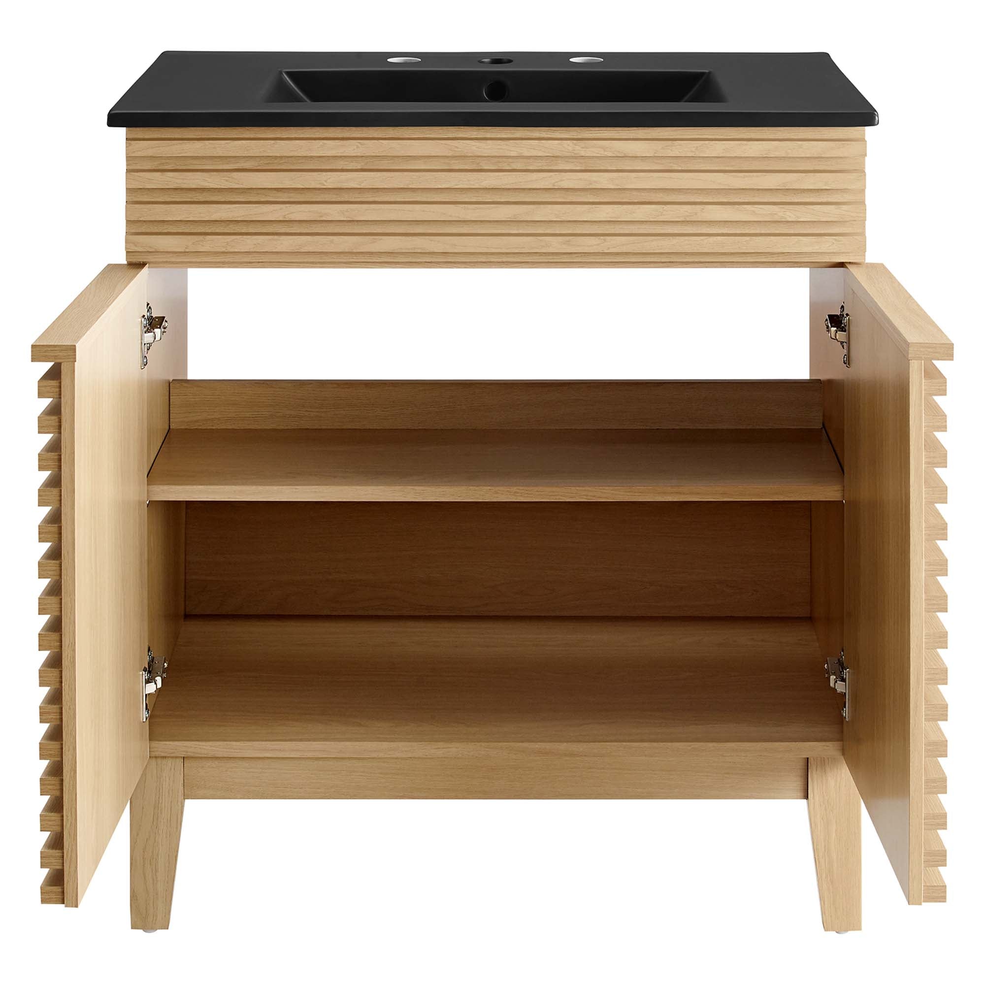 Render 30" Bathroom Vanity, Oak Black