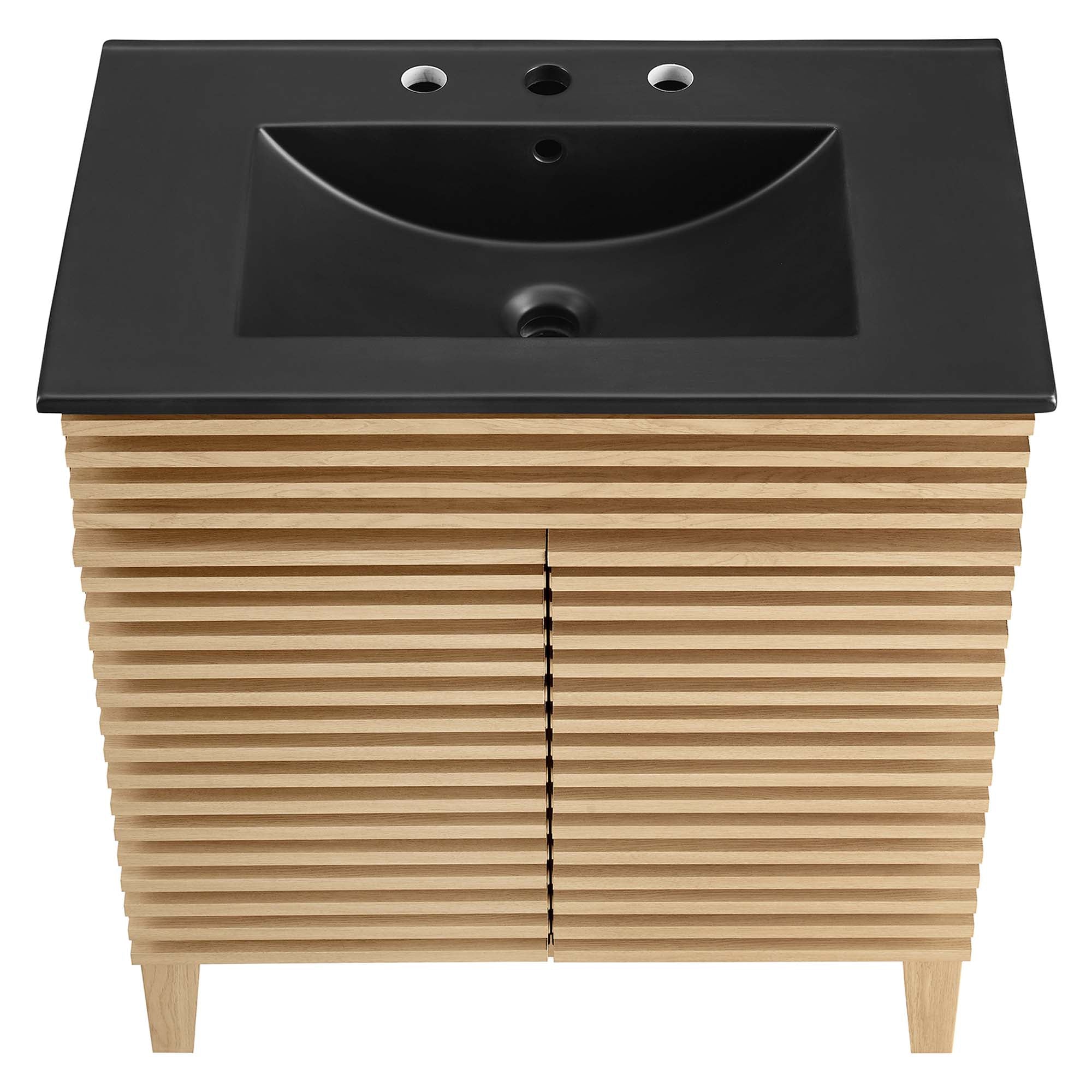 Render 30" Bathroom Vanity, Oak Black