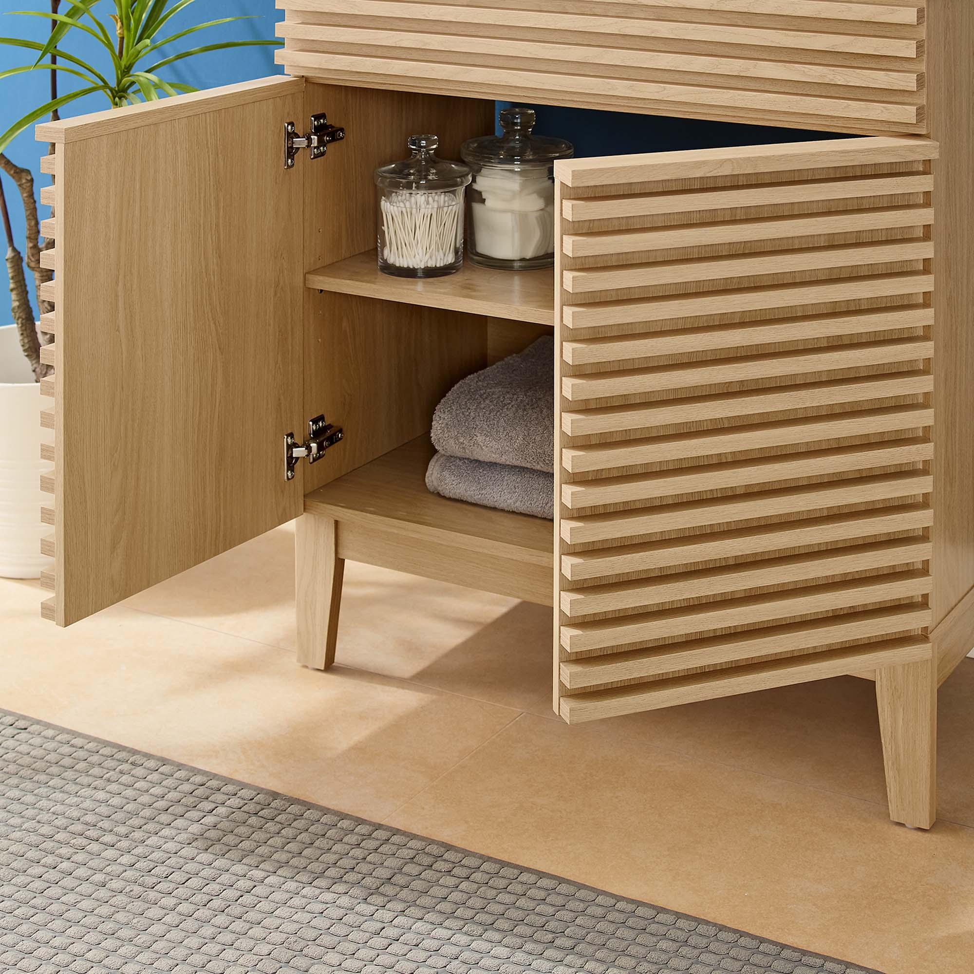 Render 30" Bathroom Vanity, Oak Black