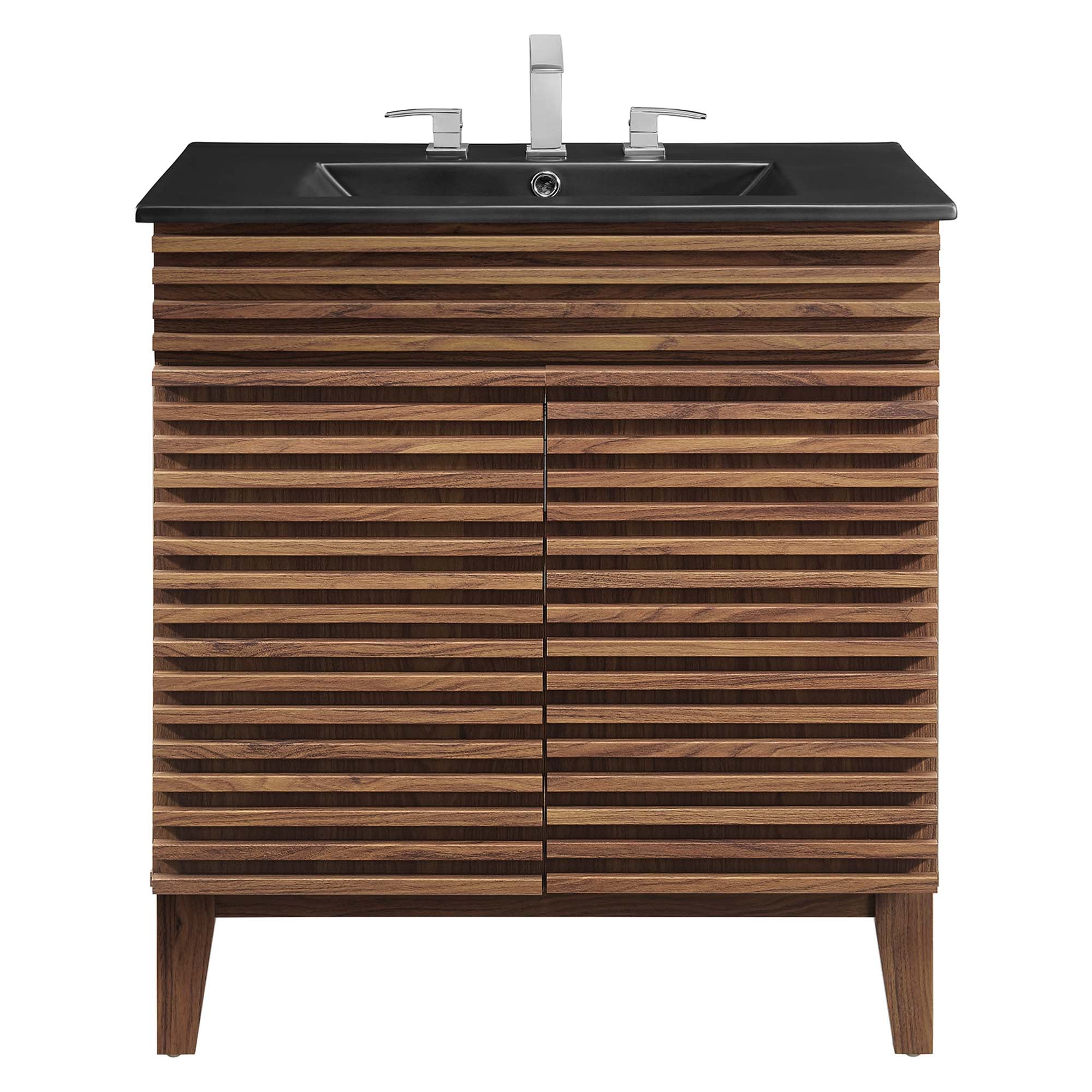 Render 30" Bathroom Vanity, Walnut Black