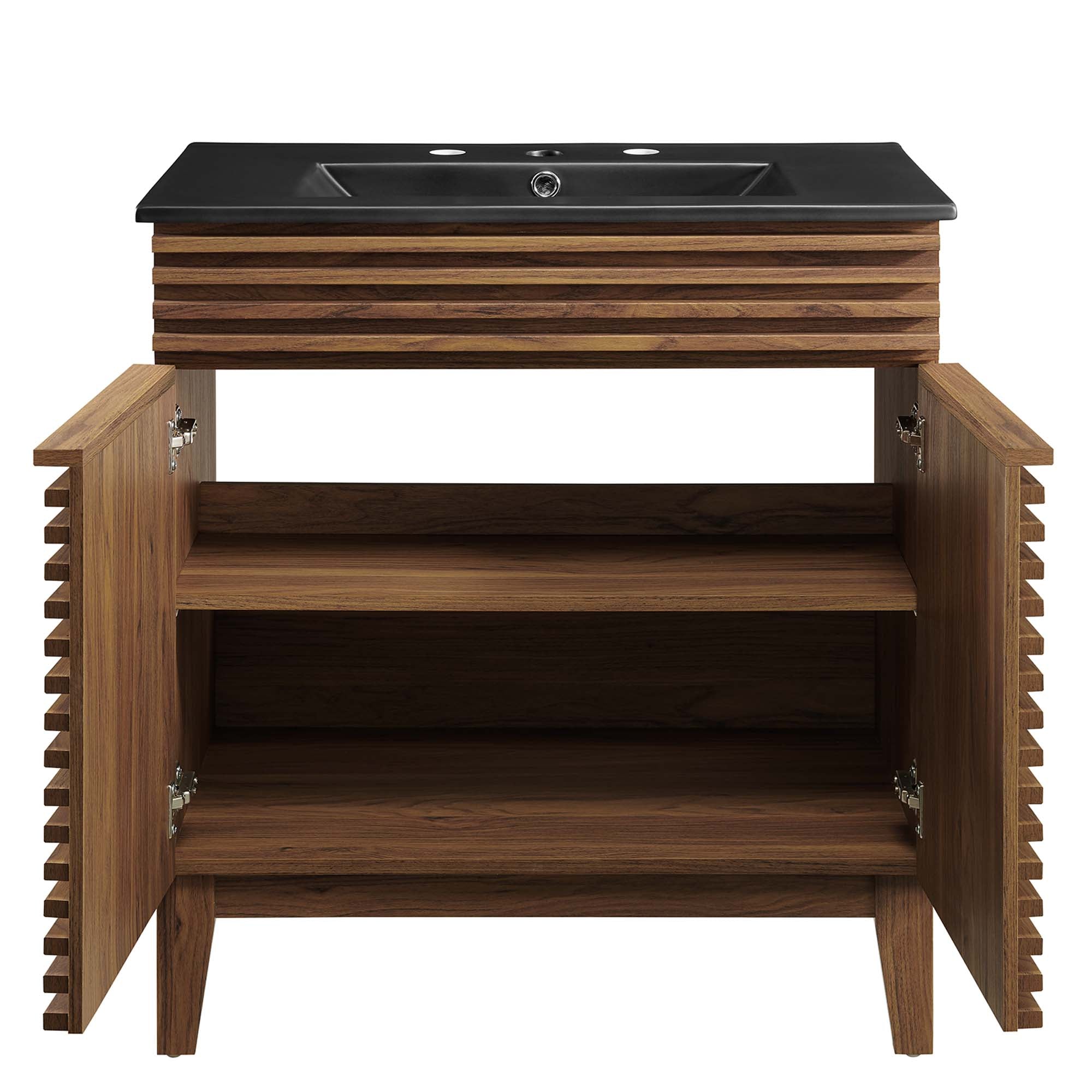 Render 30" Bathroom Vanity, Walnut Black