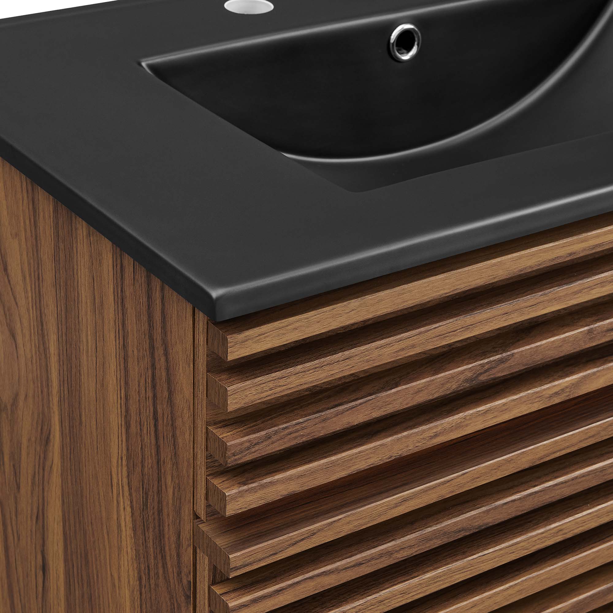 Render 30" Bathroom Vanity, Walnut Black