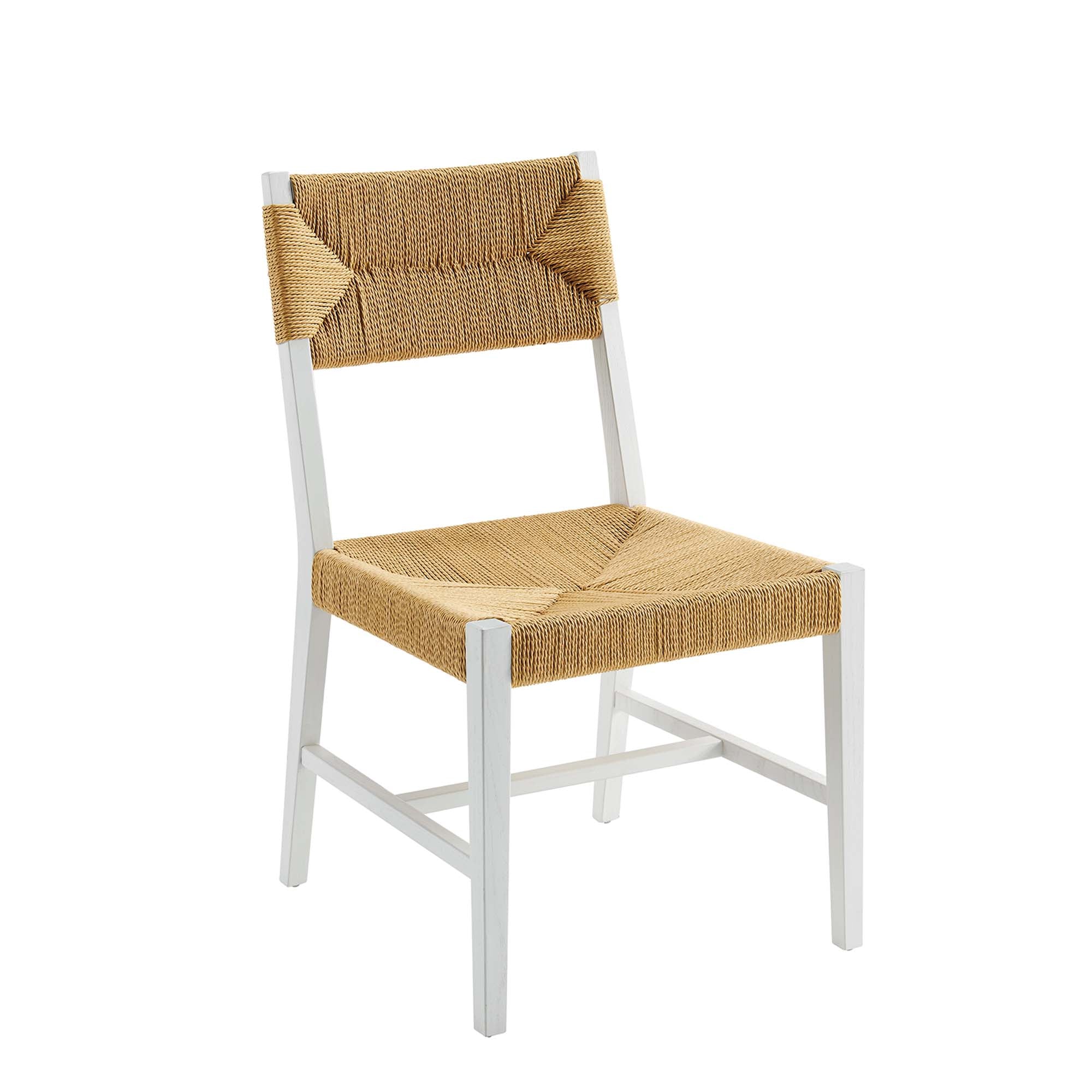 Bodie Wood Dining Chair, White Natural