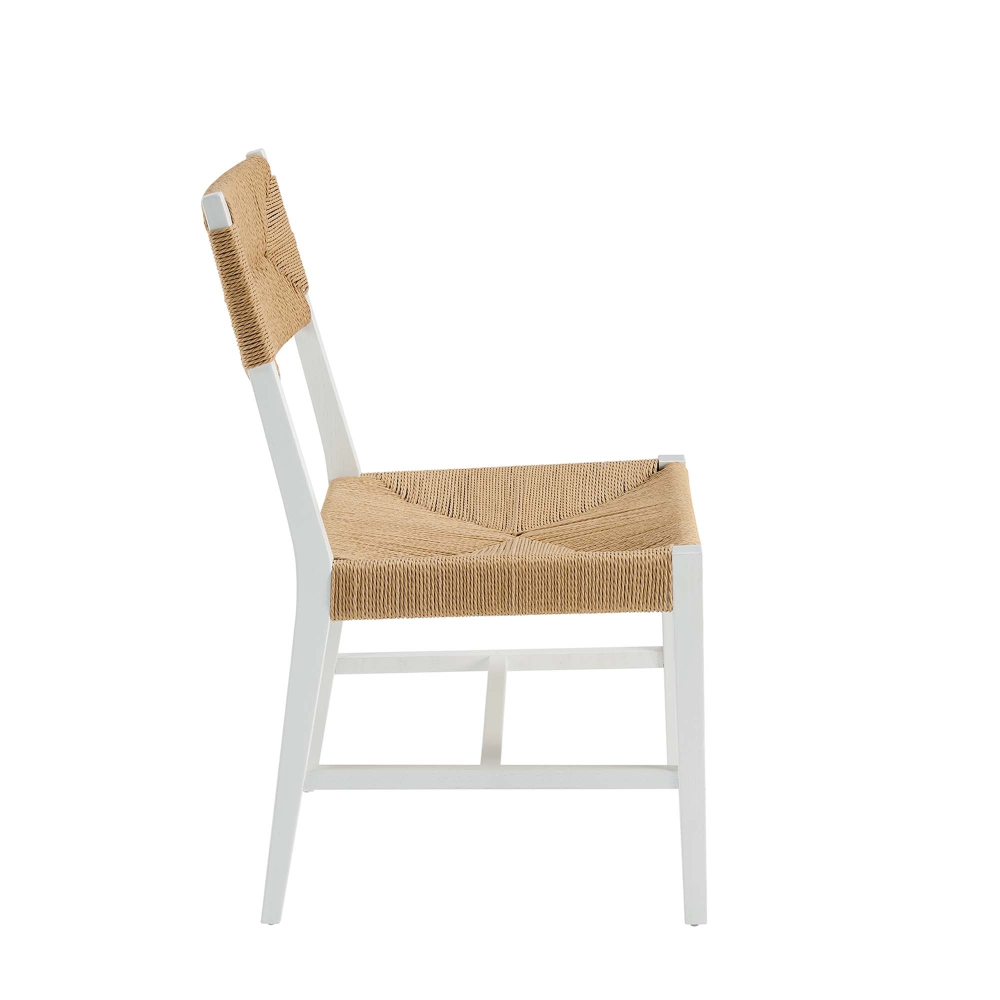 Bodie Wood Dining Chair, White Natural