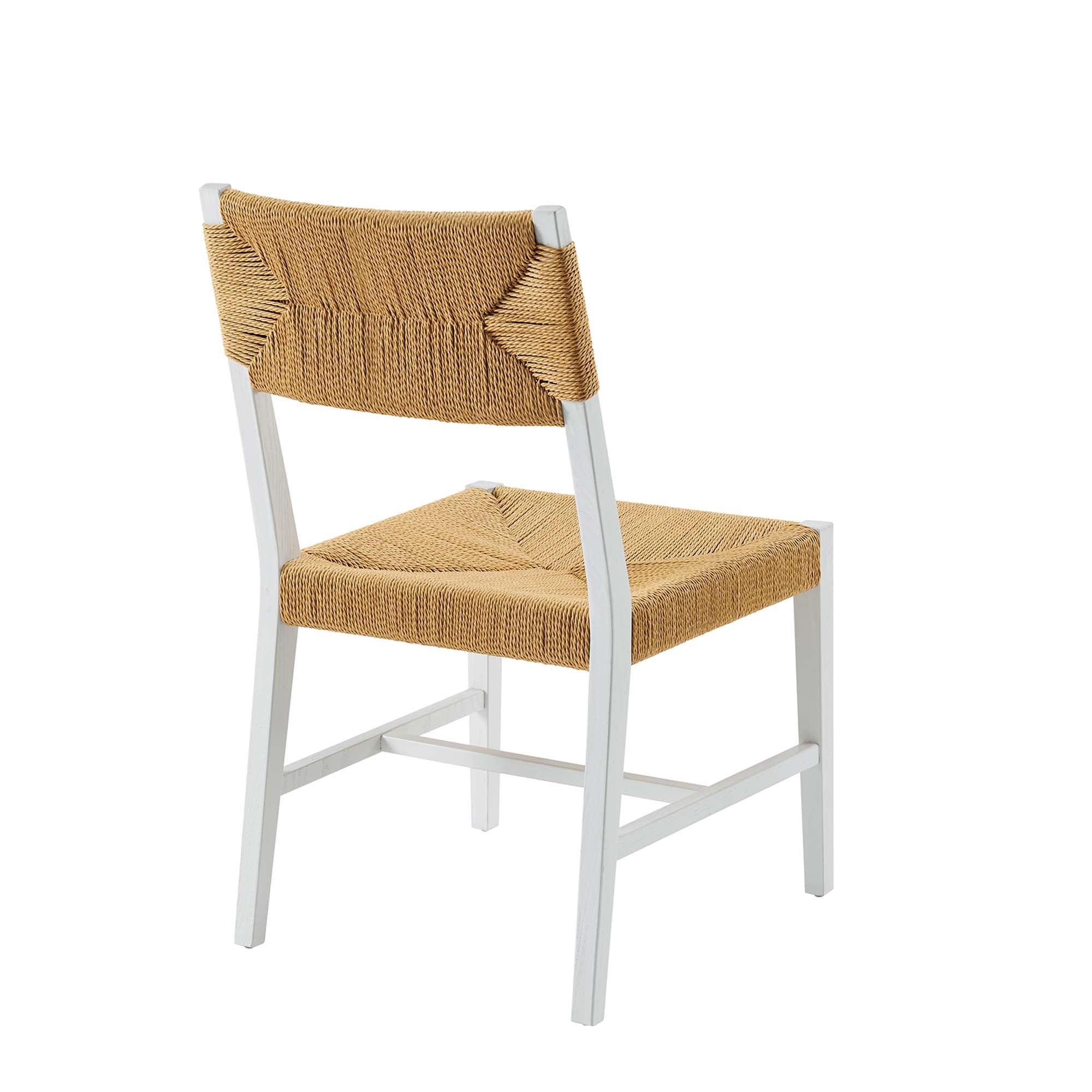 Bodie Wood Dining Chair, White Natural