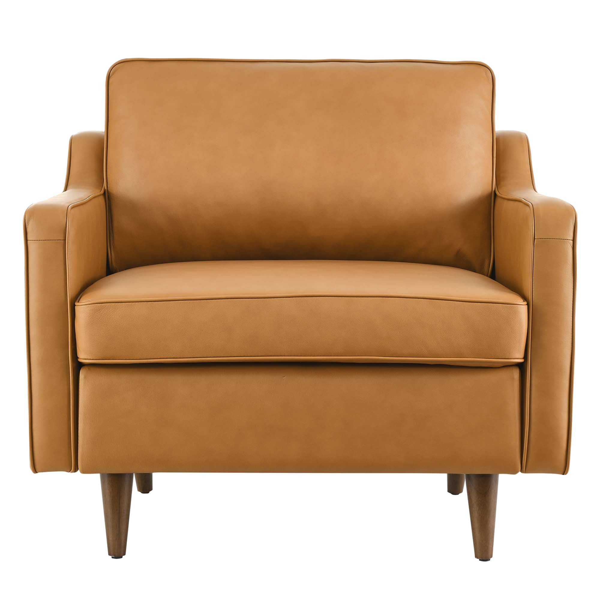 Impart Genuine Leather Armchair, Tan