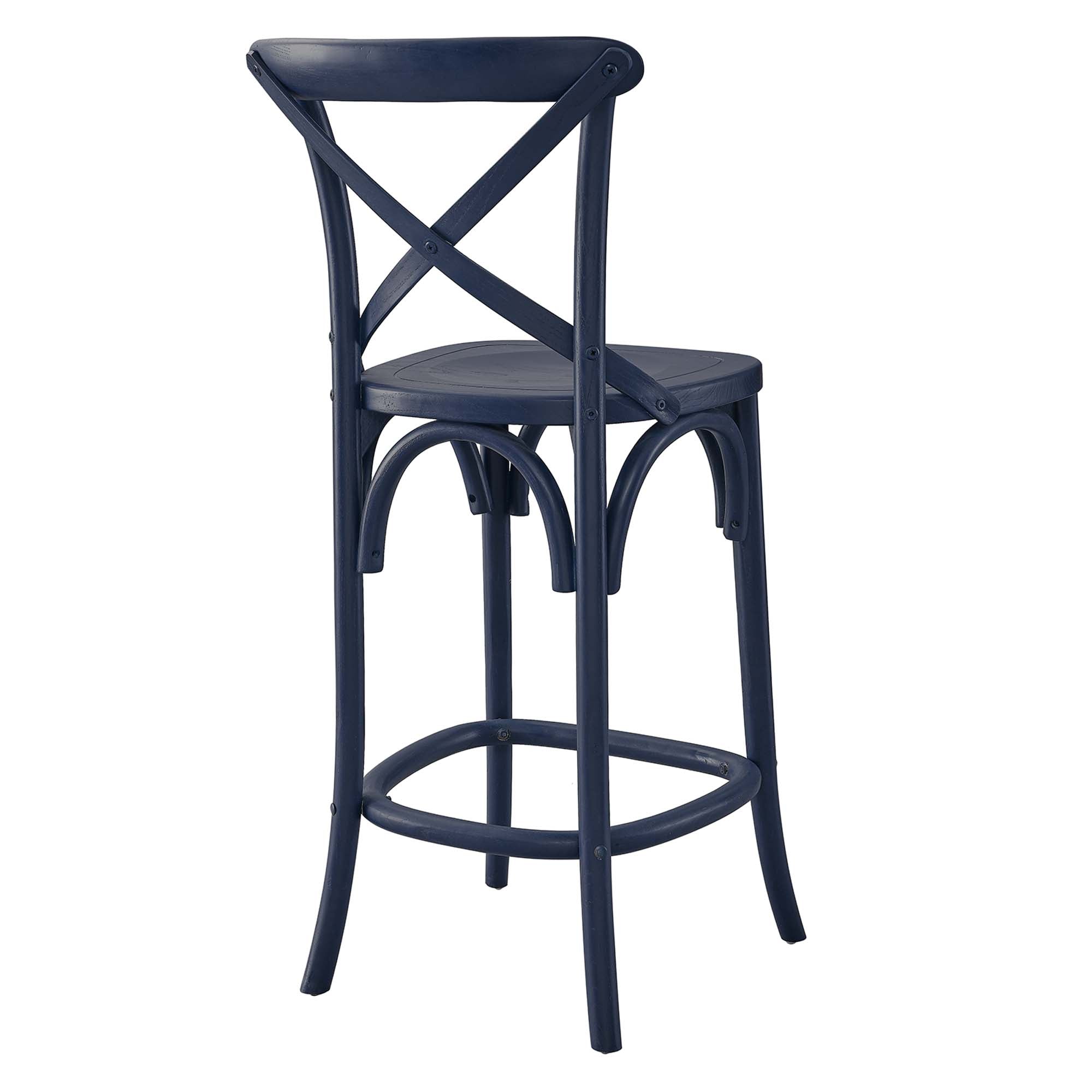 Gear Counter Stool, Midnight Blue