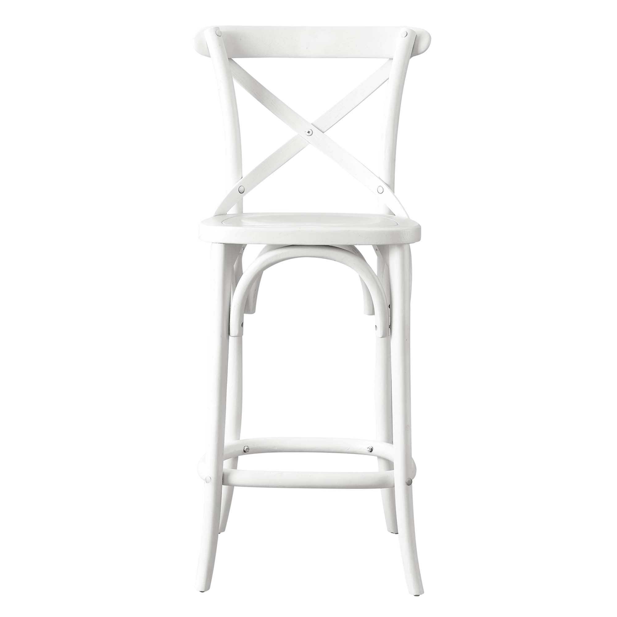 Gear Counter Stool, White